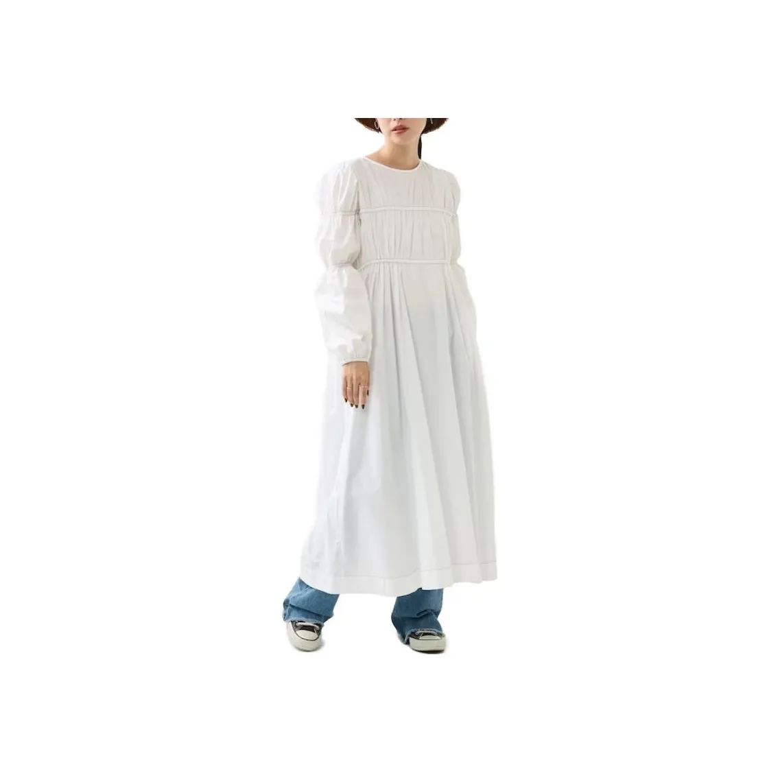 FREAK'S STORE Long Sleeved Dress Women's White