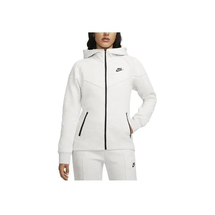 Nike Sportswear Women's Tech Fleece Windrunner Full Zip Hoodie Light Grey/Heather/Black