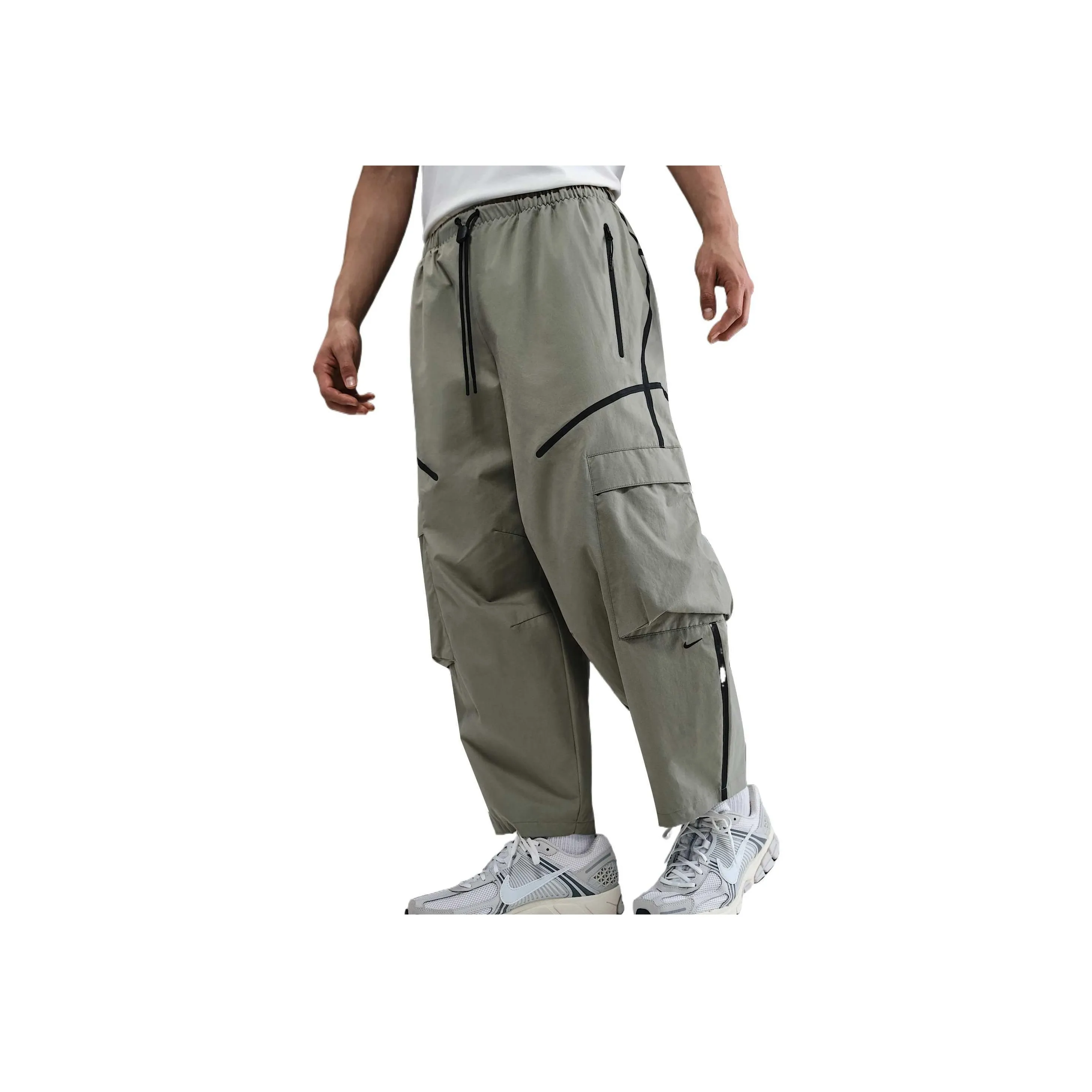 Nike Tech Sports Pants Men's Light Army Green/Black