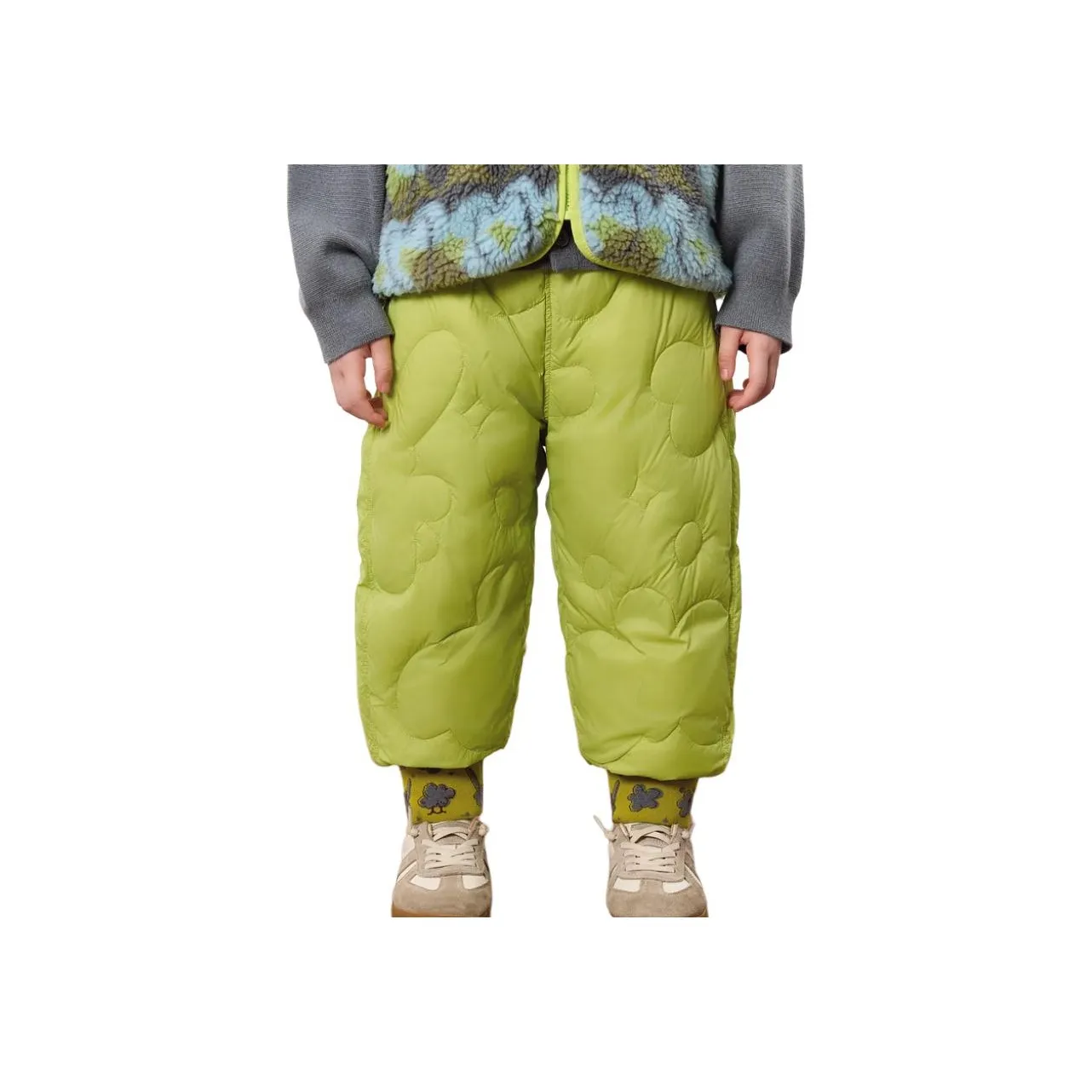 Woobaby Брюки FW24 Однотонный Умеренный Дети Возраст 3-7 лет PEA Бобовый Зеленый