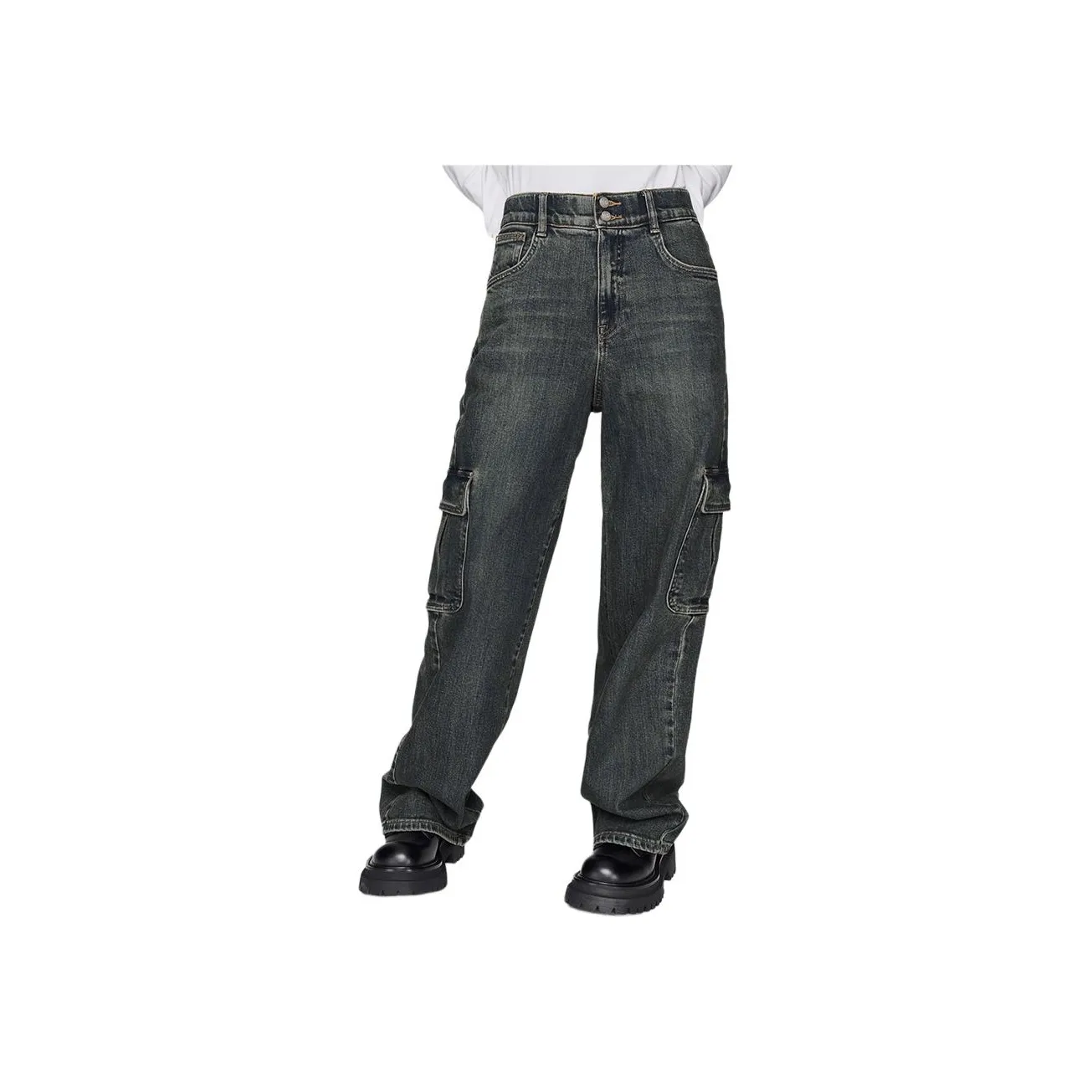 Lee Темно-синие Женские Джинсы