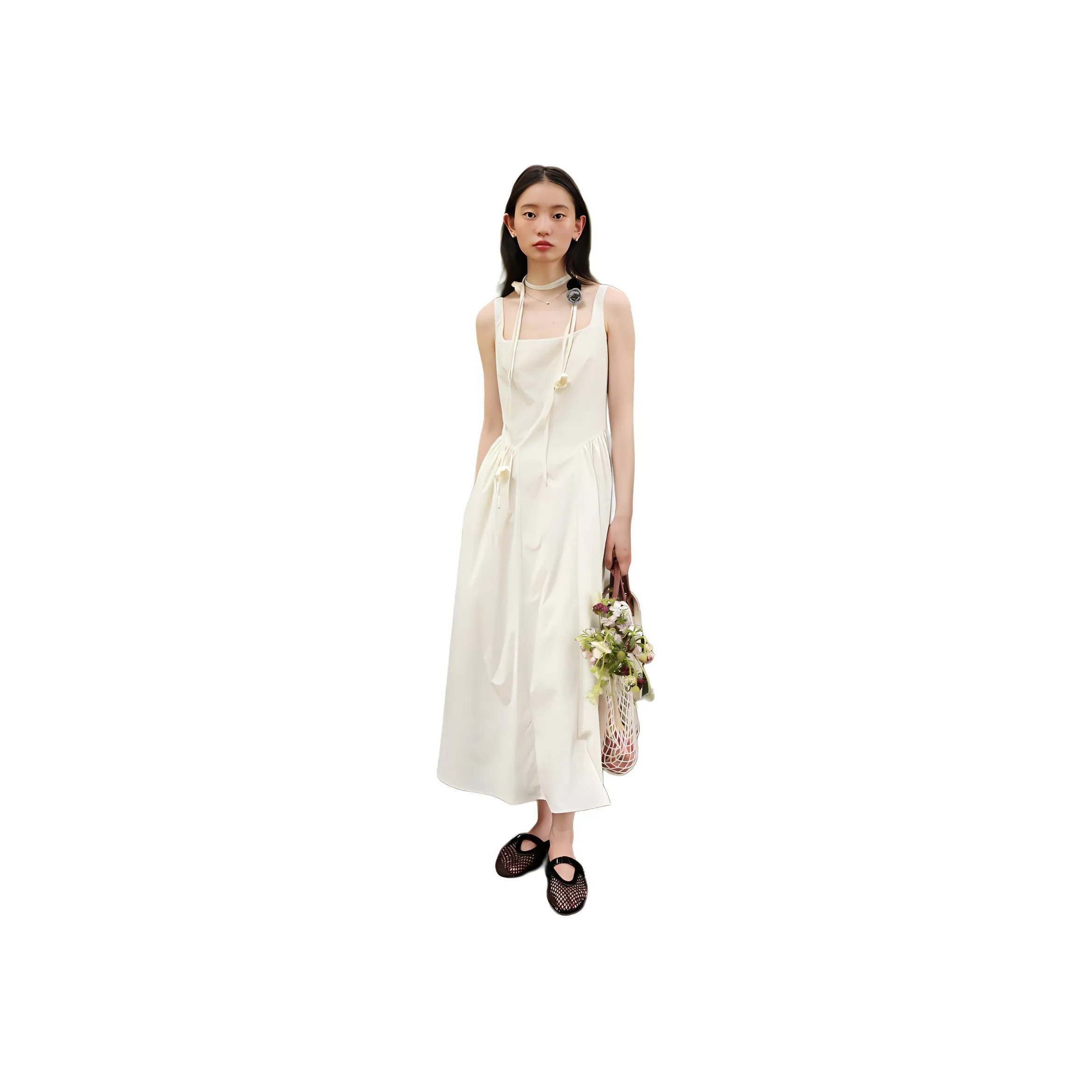 SUPERSCAPE Sleeveless Dress Women's White