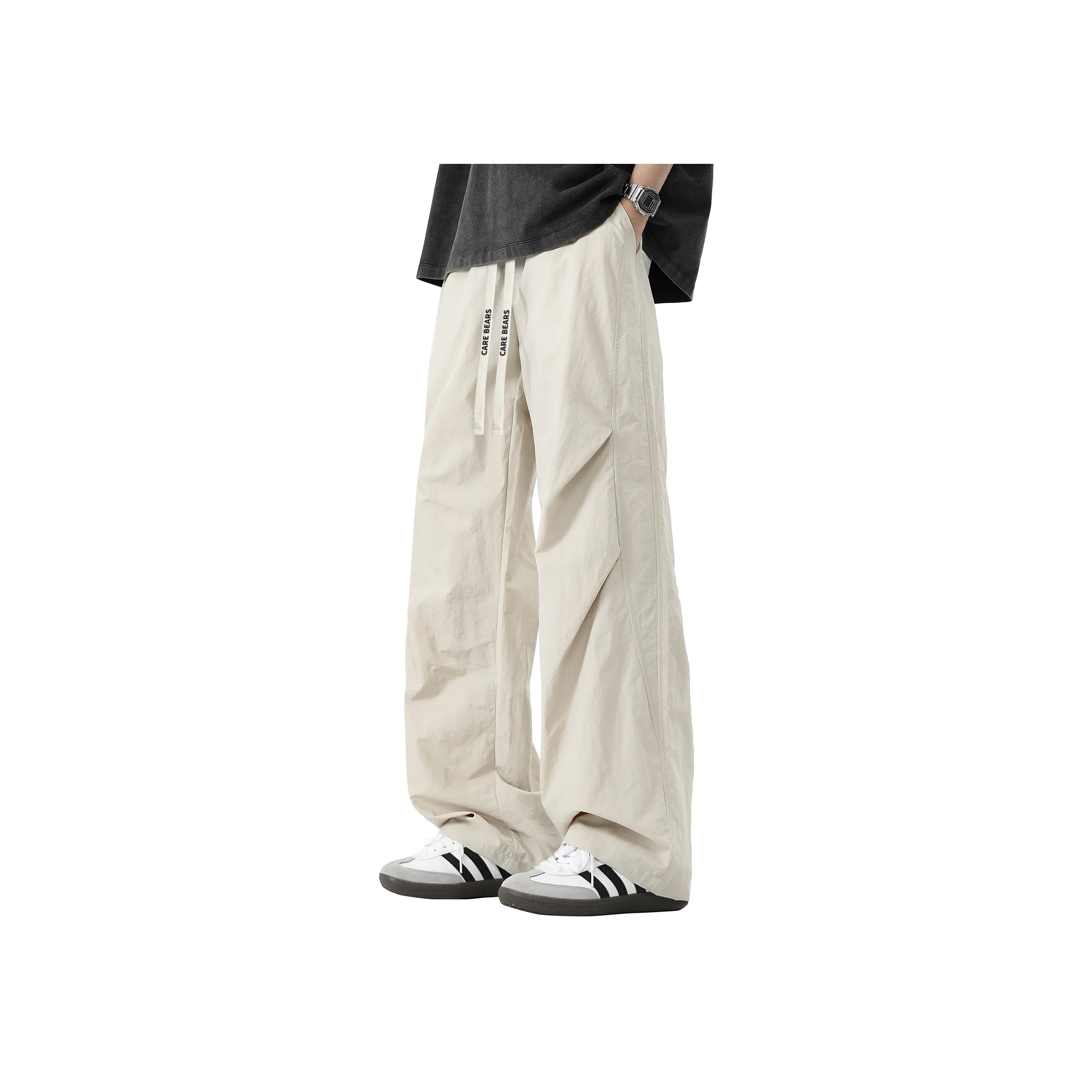 CAREBEARS Casual Pants Unisex Khaki