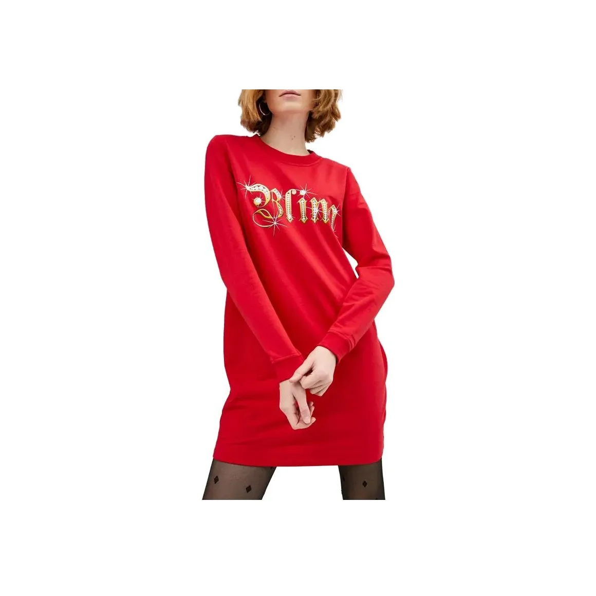 LOVE MOSCHINO Long Sleeved Dresses Women's Red