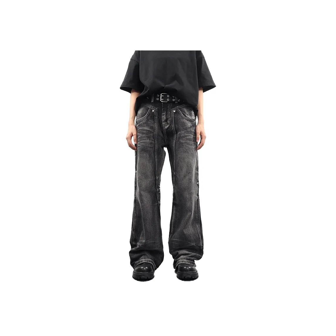 RENBEN Summer Jeans Unisex Gray