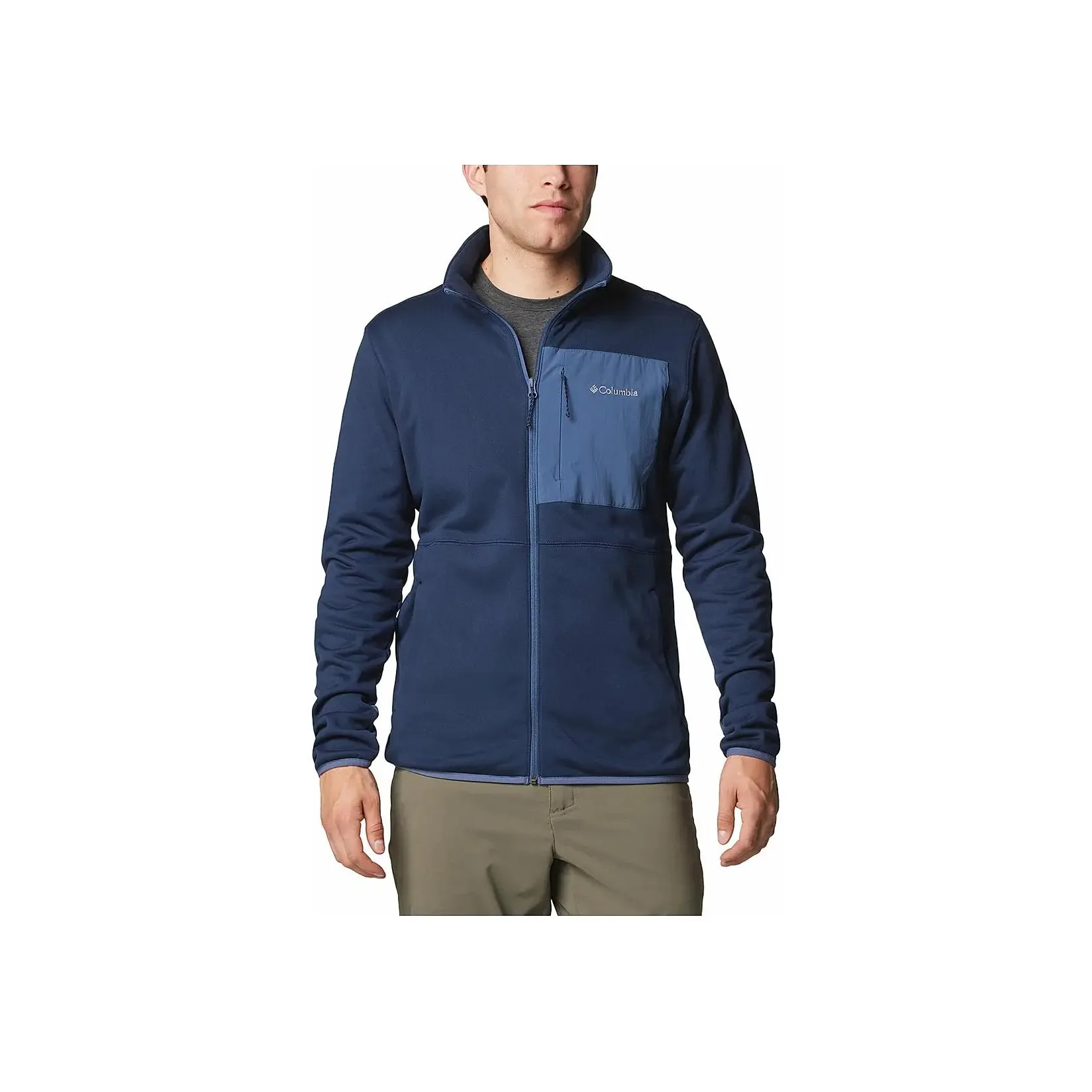 Columbia Hike Mens Navy Blue Full Zip II Jackets Coats Men's Marine Blue