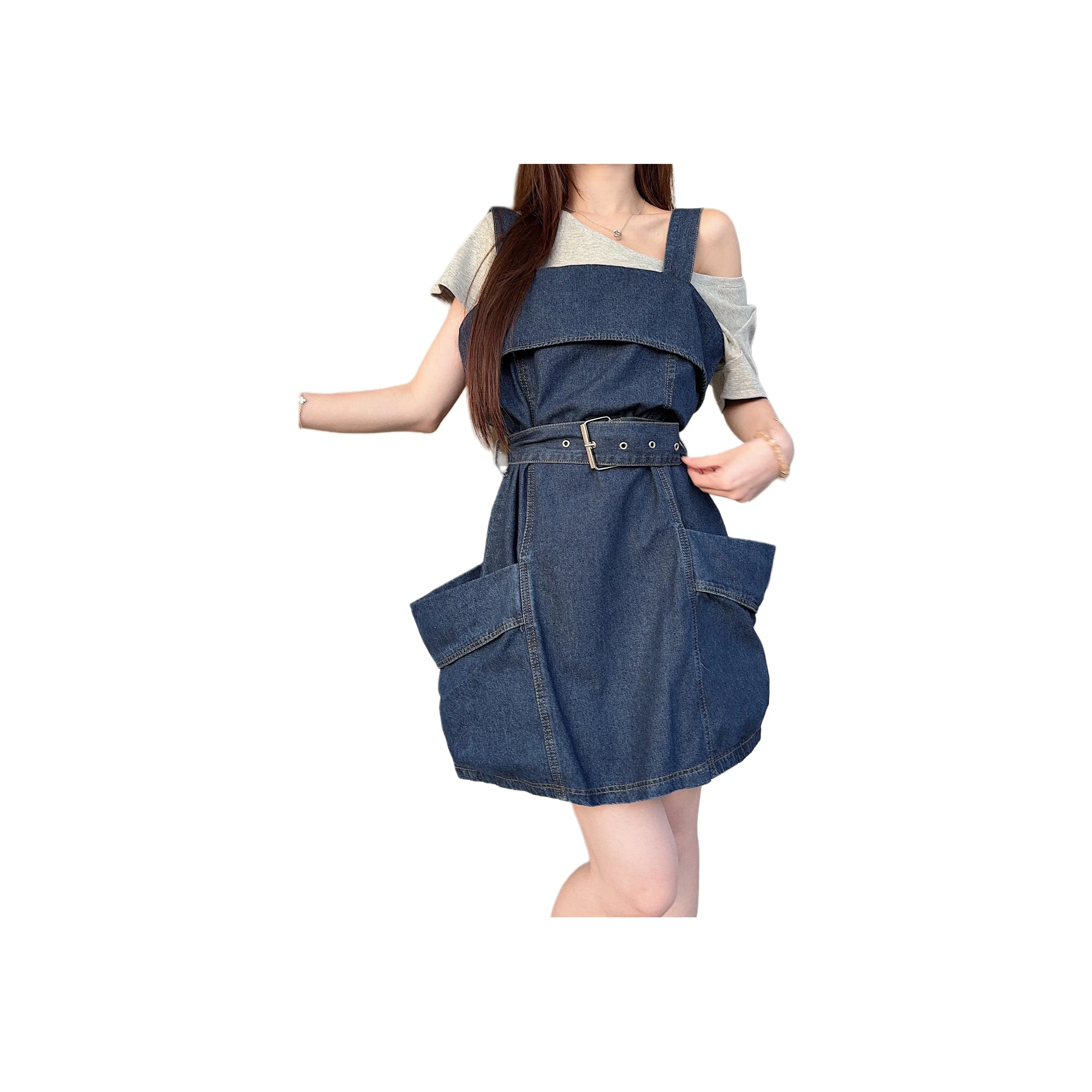 MORii Синий Женские Слип-платья