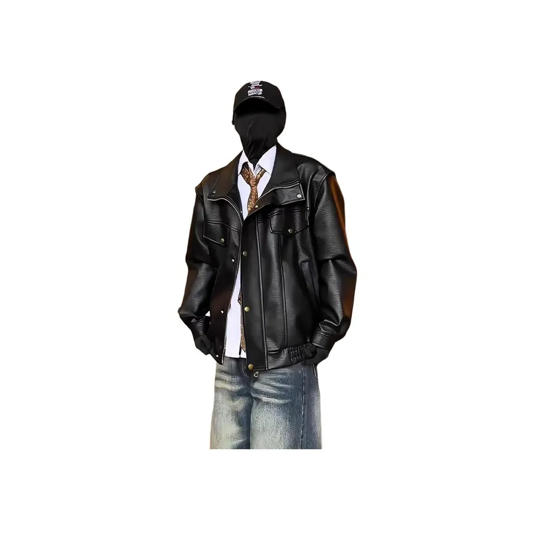 MORii Элегантный Черный Унисекс Куртки