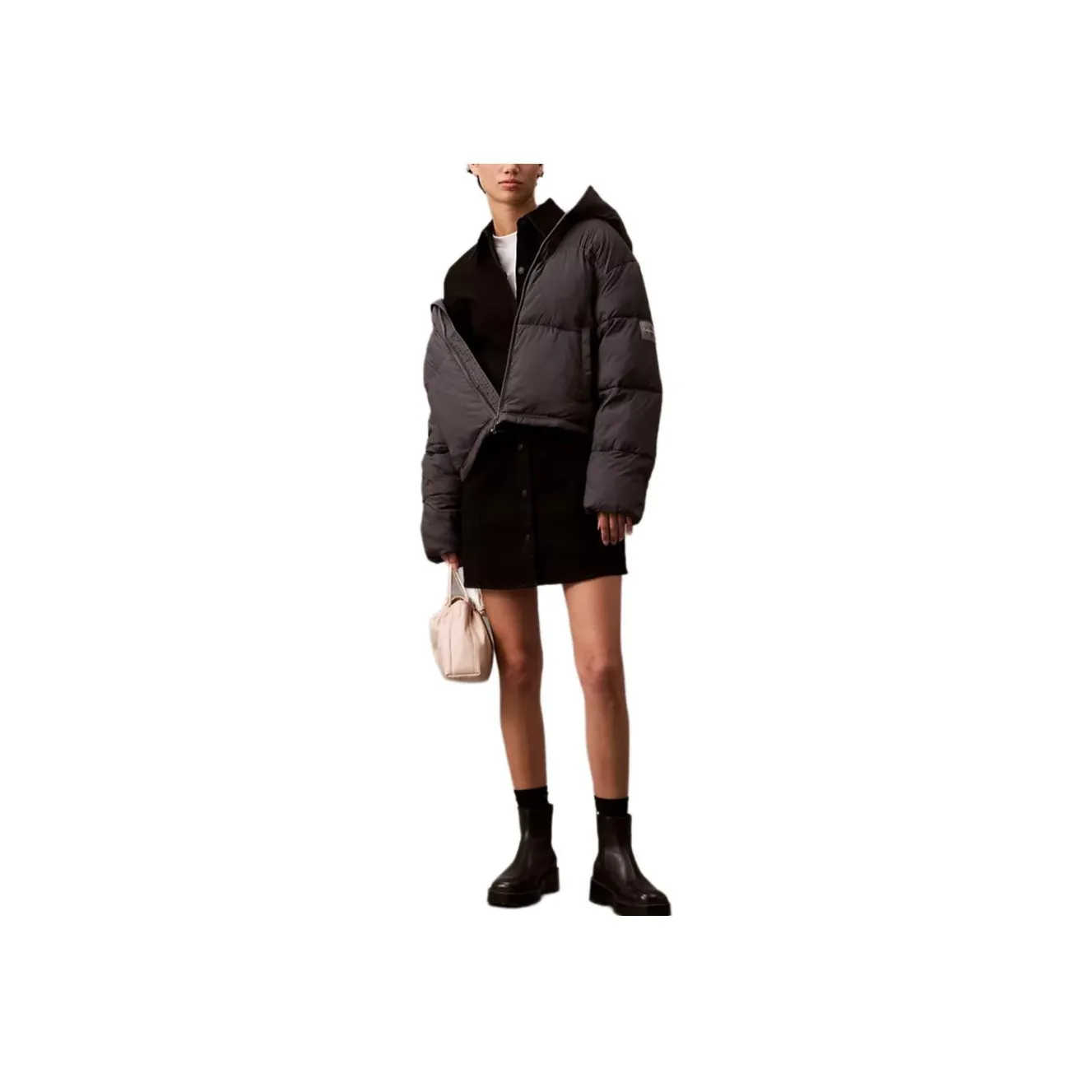 CALVIN KLEIN Puffer Jacket Women's Brown