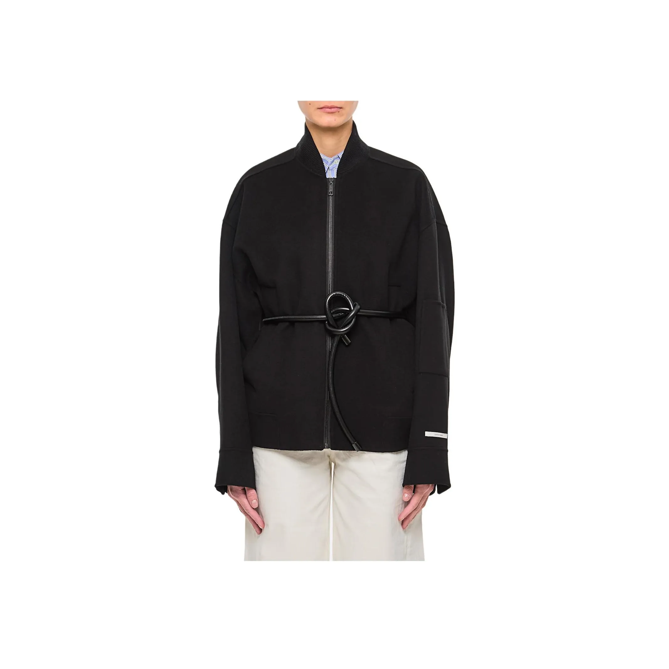 SportMax Zip Up Belted Jacket