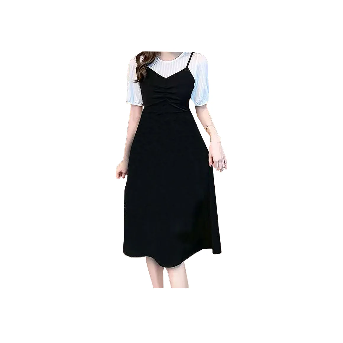 Lan Miao Большой размер Женская одежда Похудение A-линия Юбка Женская