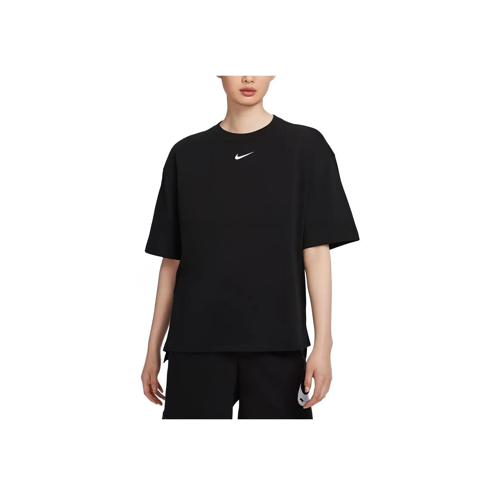 Nike Women'ss Sportswear Swoosh Oversized T-shirt Black