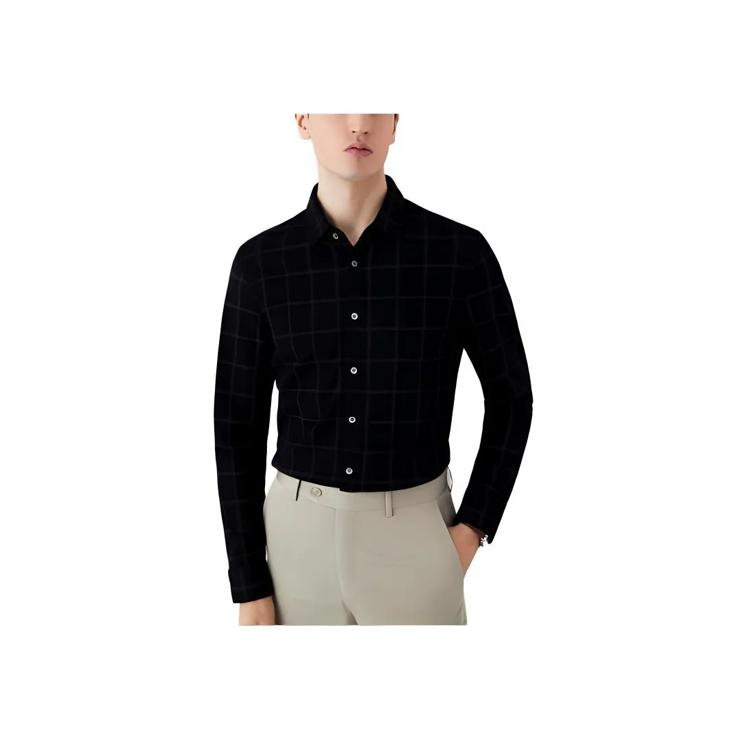 Francesco Totti Shirt Men's Black Coffee Plaid
