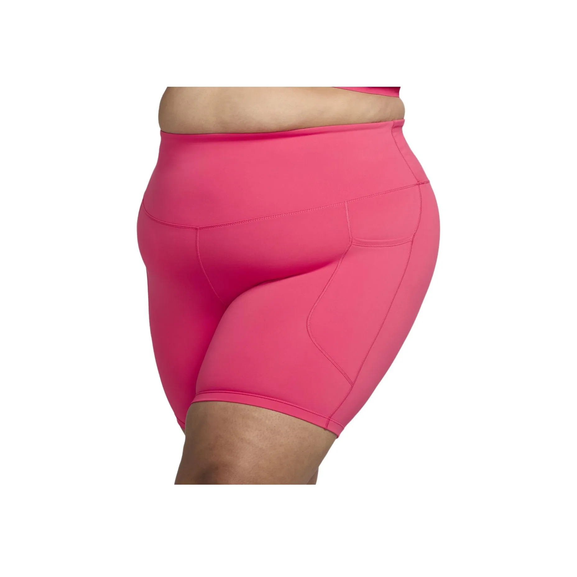 Nike One Women's High-Waisted 8' Biker Shorts With Pockets Plus Size