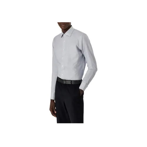 Canali Синие Мужские Рубашки