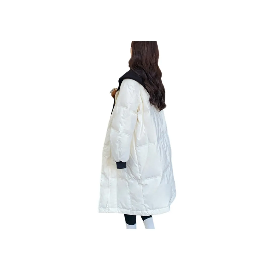 Flowers In Water Puffer Jacket Women's