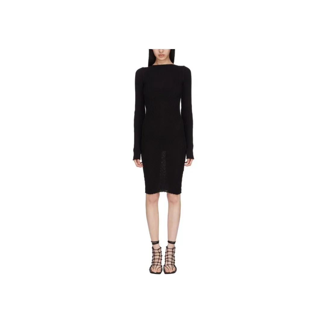 RICK OWENS Knitted Mini Dress