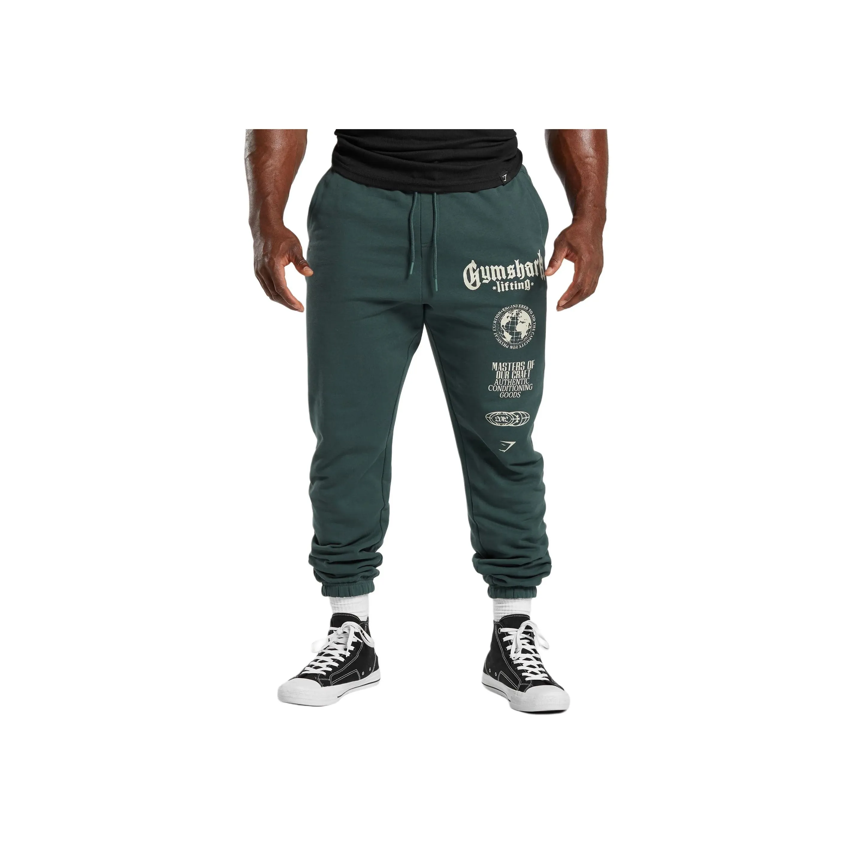 GYMSHARK Knitted Sweatpants Men's Green