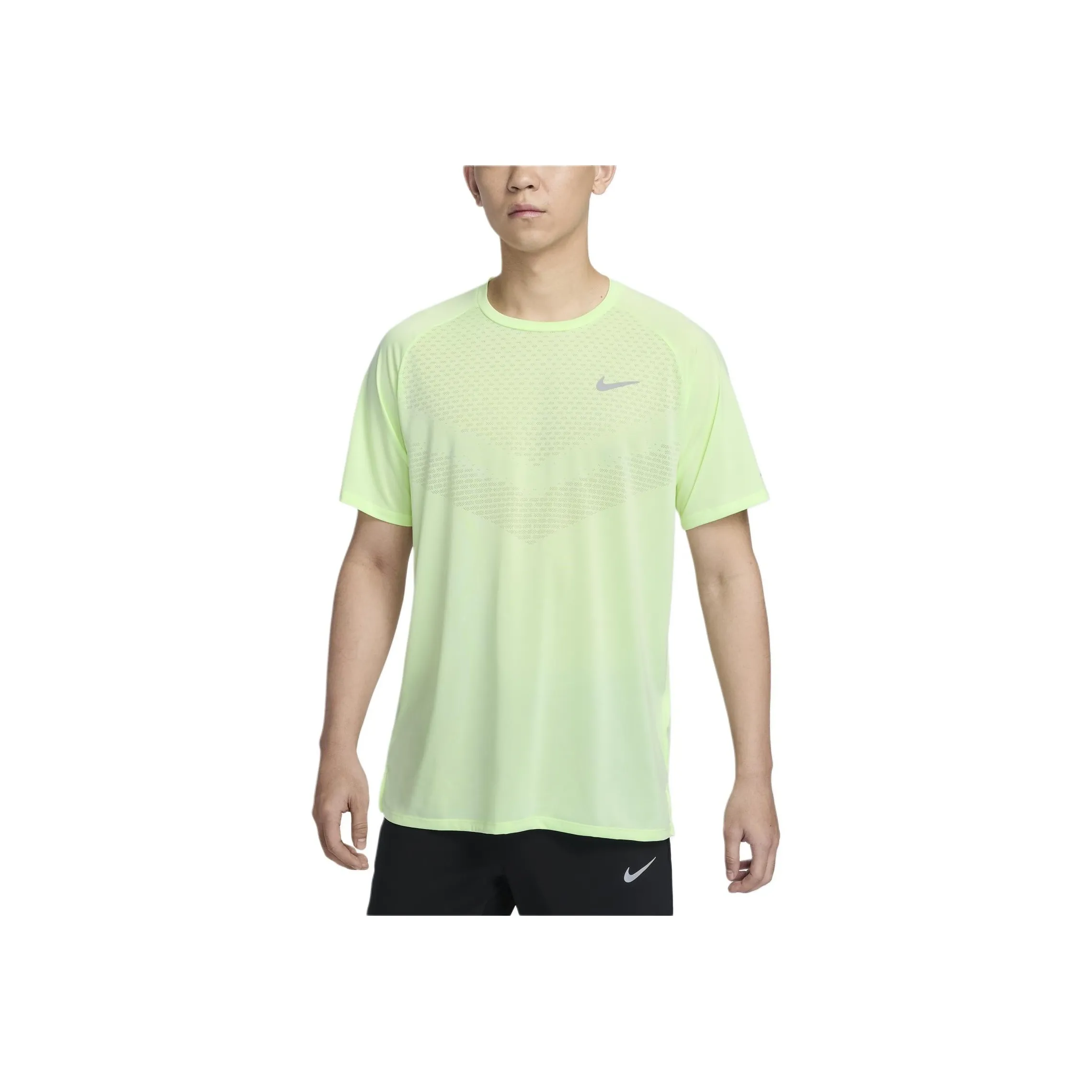 Nike Dri FIT ADV T Shirts Men Ultra Light Neon Yellow/Reflection Silver