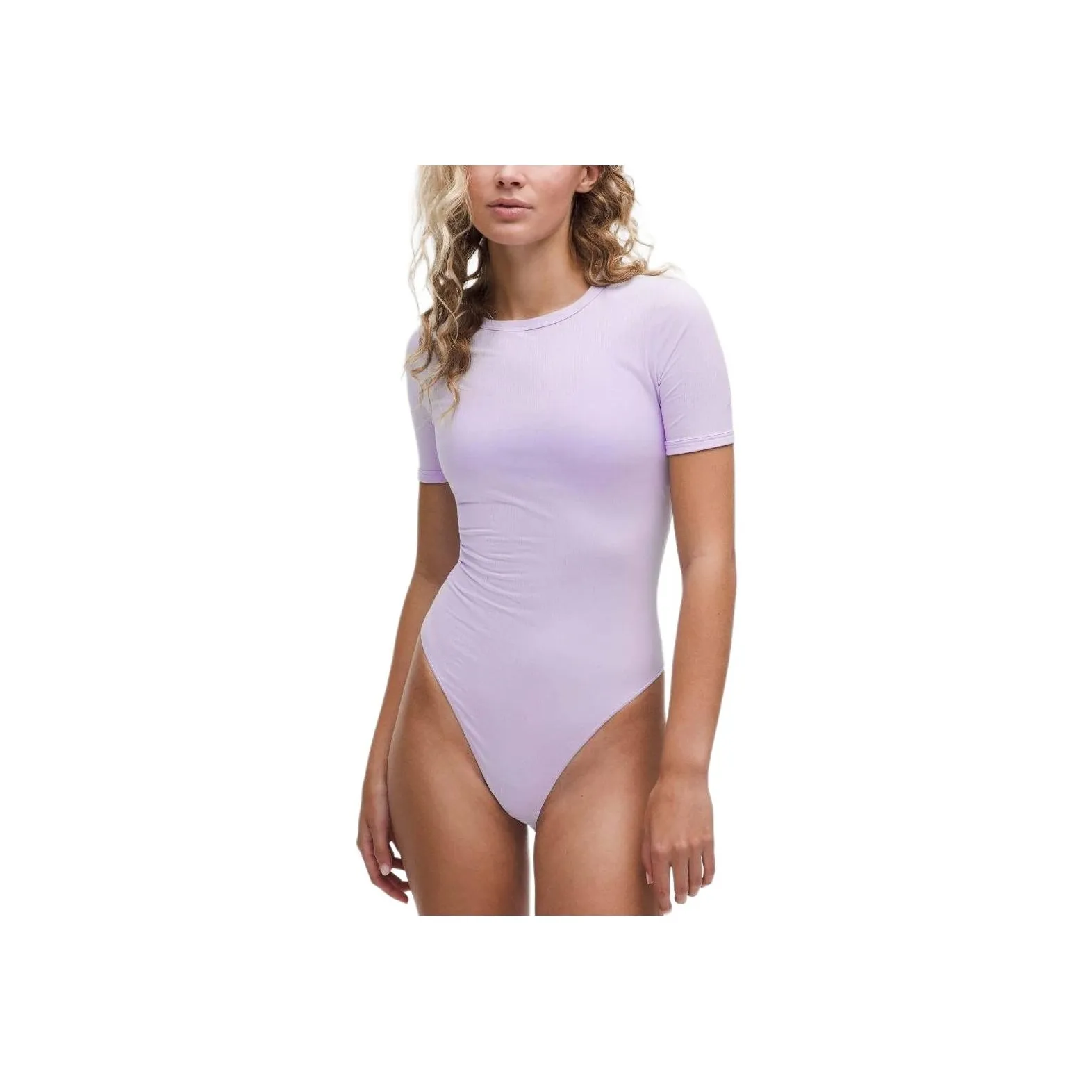 lululemon Эластичный хлопковый комбинезон с ребристой отделкой женский