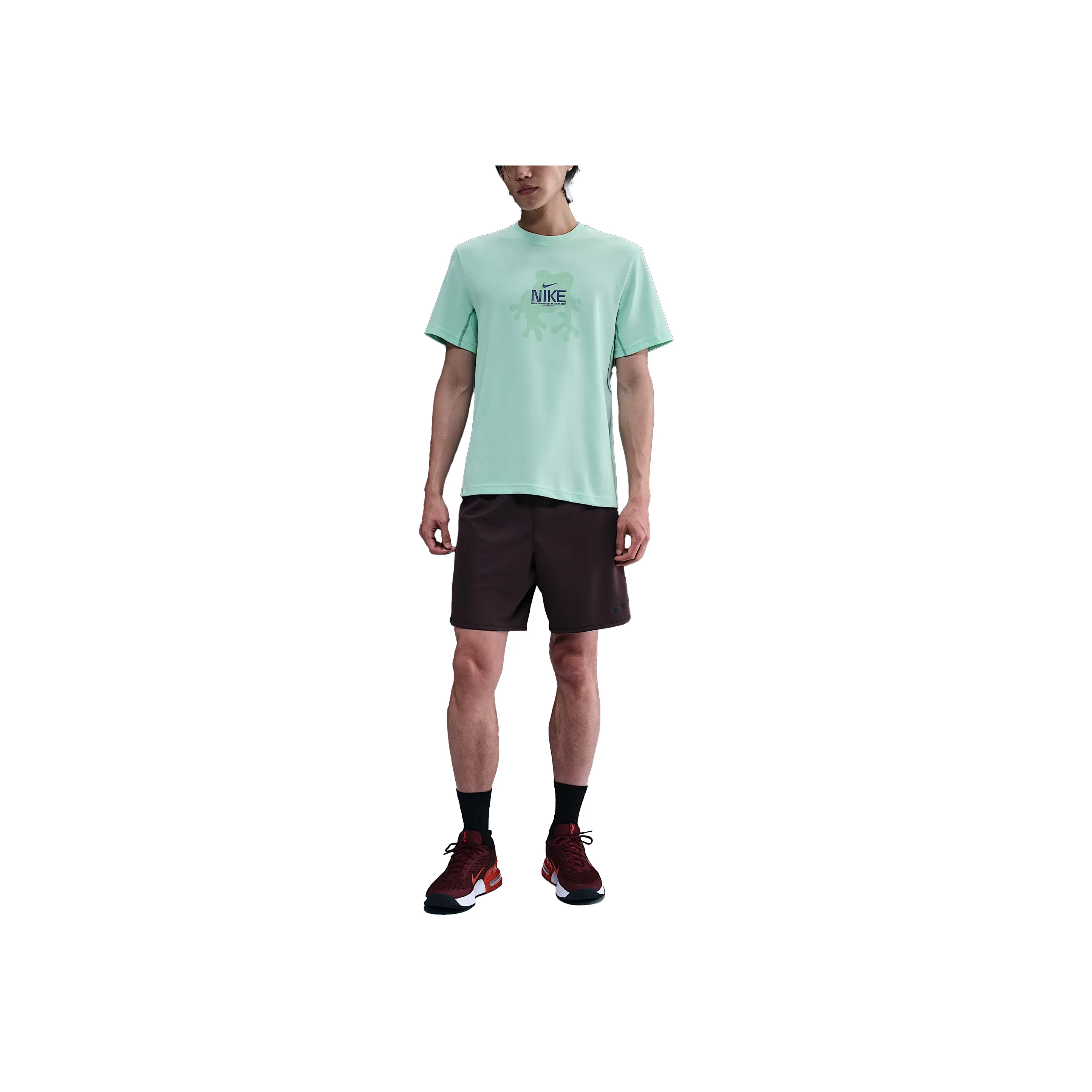 Nike Dri Fit Foam Mint Green Мужские T-рубашки