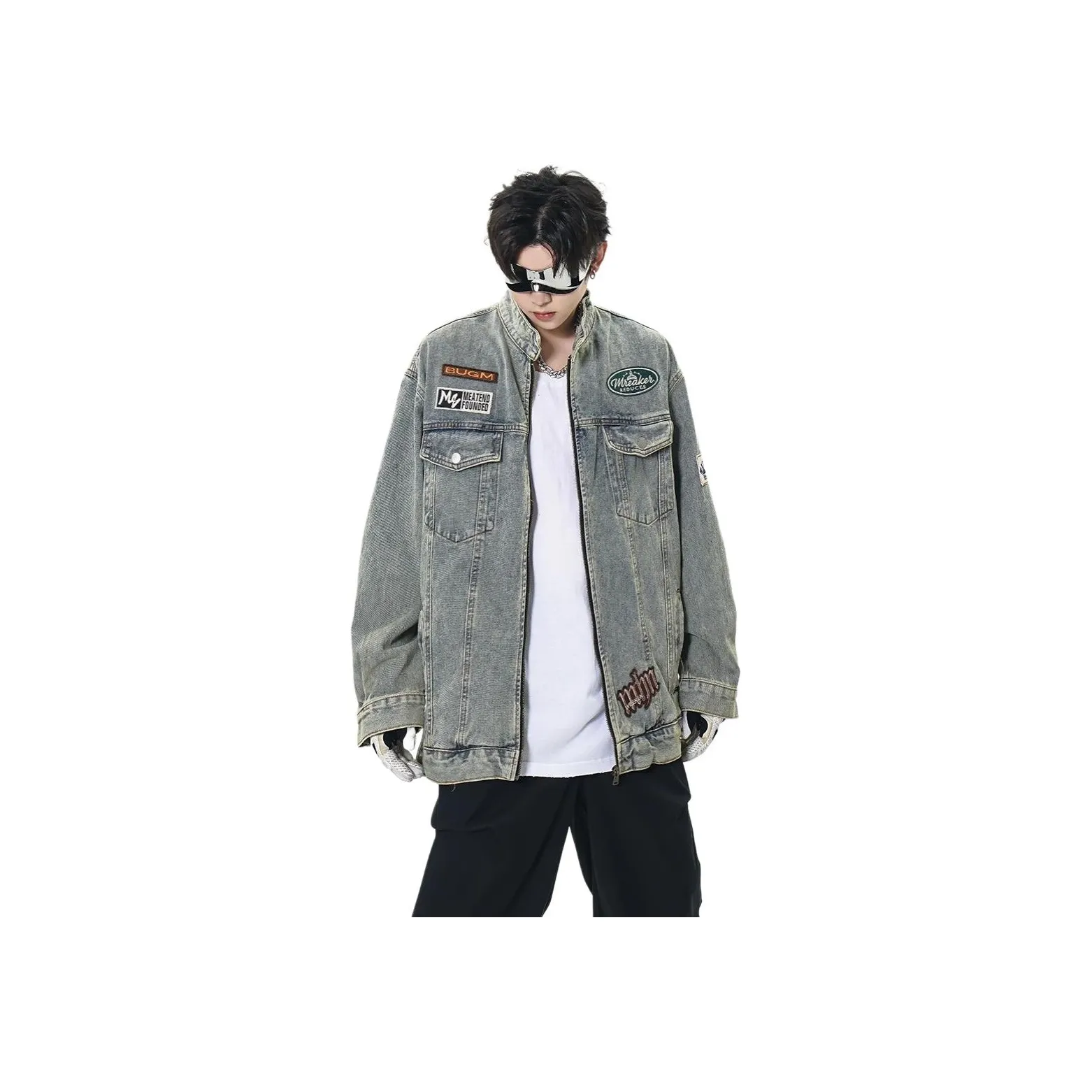 SOUL WORKER Деним Куртка Унисекс