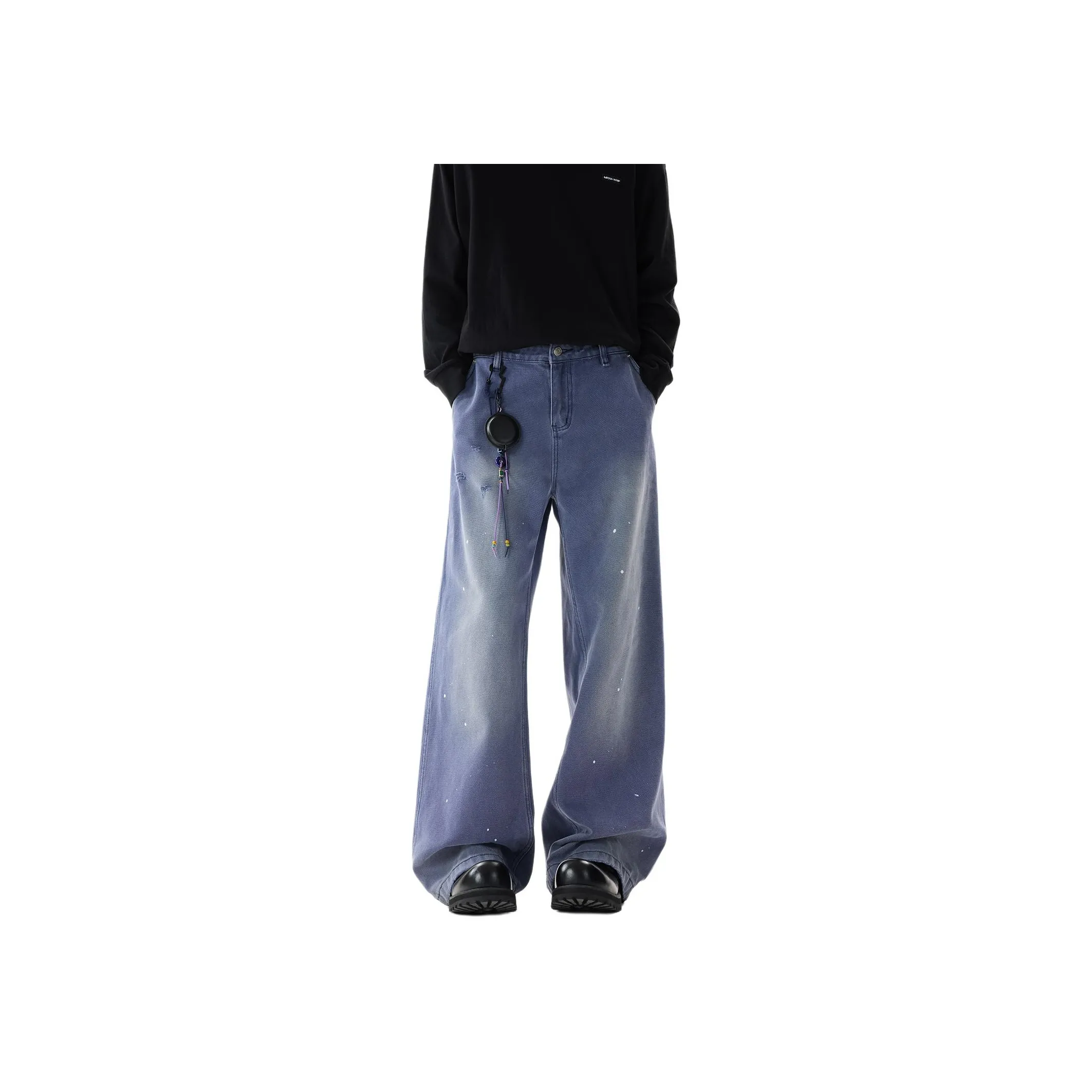 ZUOFEILI Французский Work Синий Унисекс Джинсы