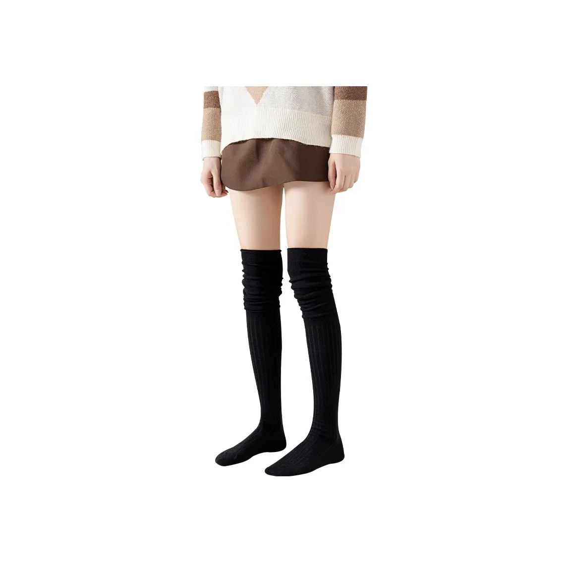 AOKANG Thigh high Socks Women's Combo Set