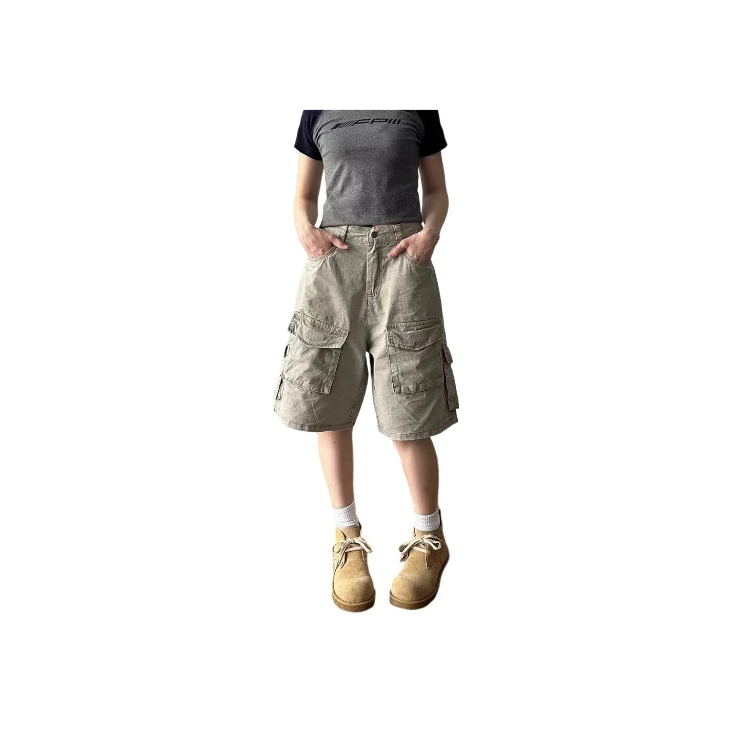 Weles Casual Shorts Unisex Khaki