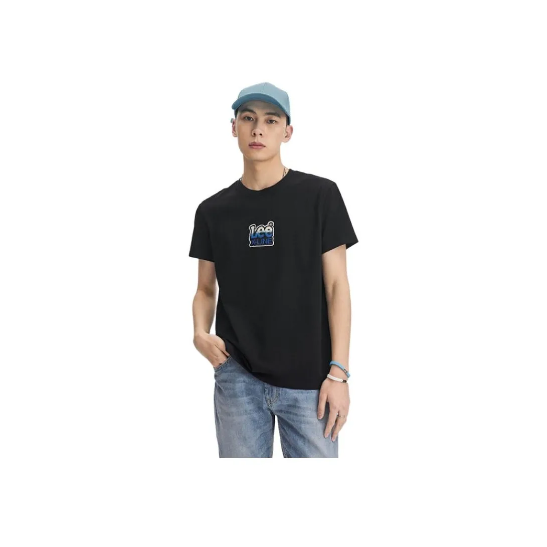 Мужская черная футболка Lee co-branded model