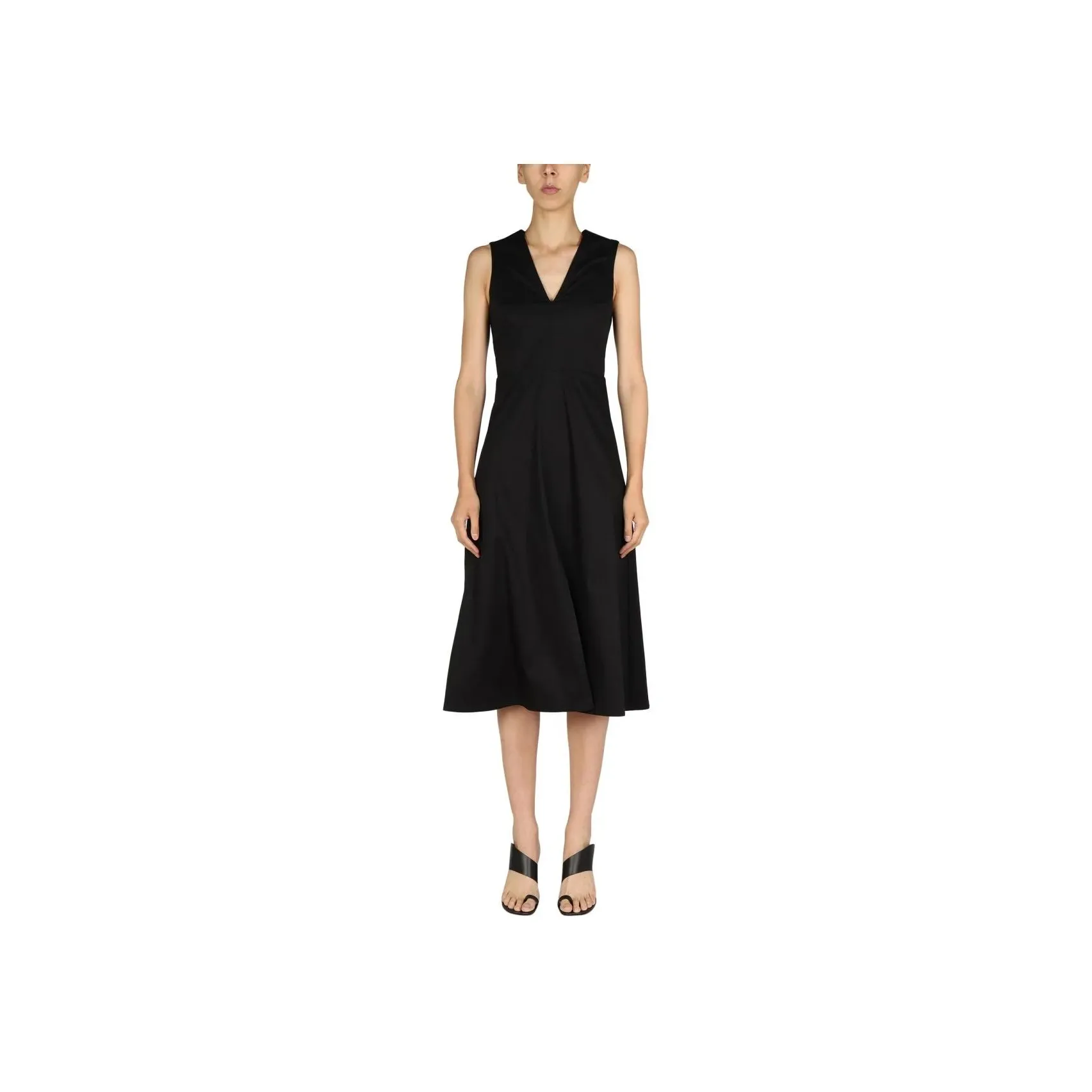 Department 5 V neck Sleeveless Midi Dress