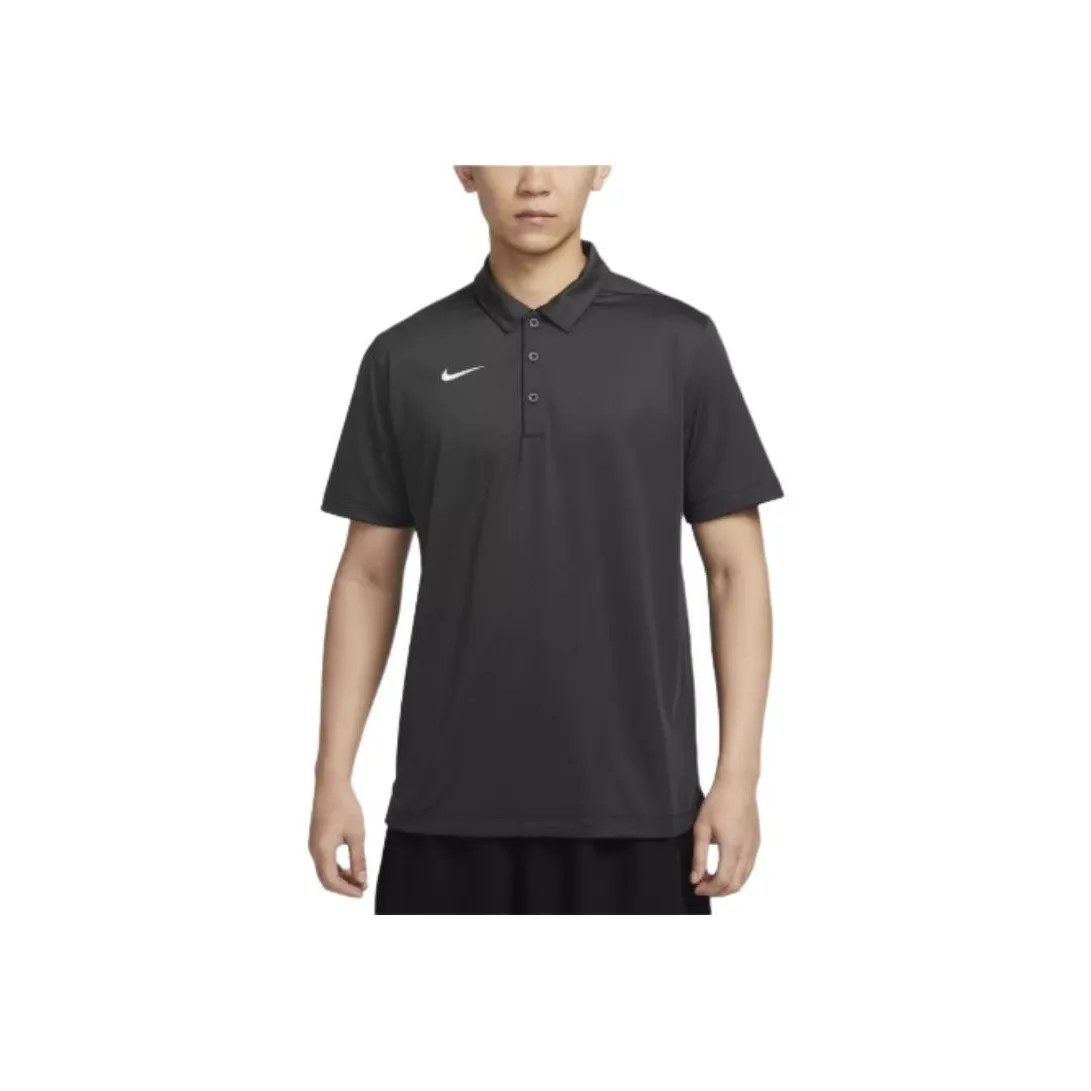 Nike Dri Fit Polo Shirt Men's Media Black