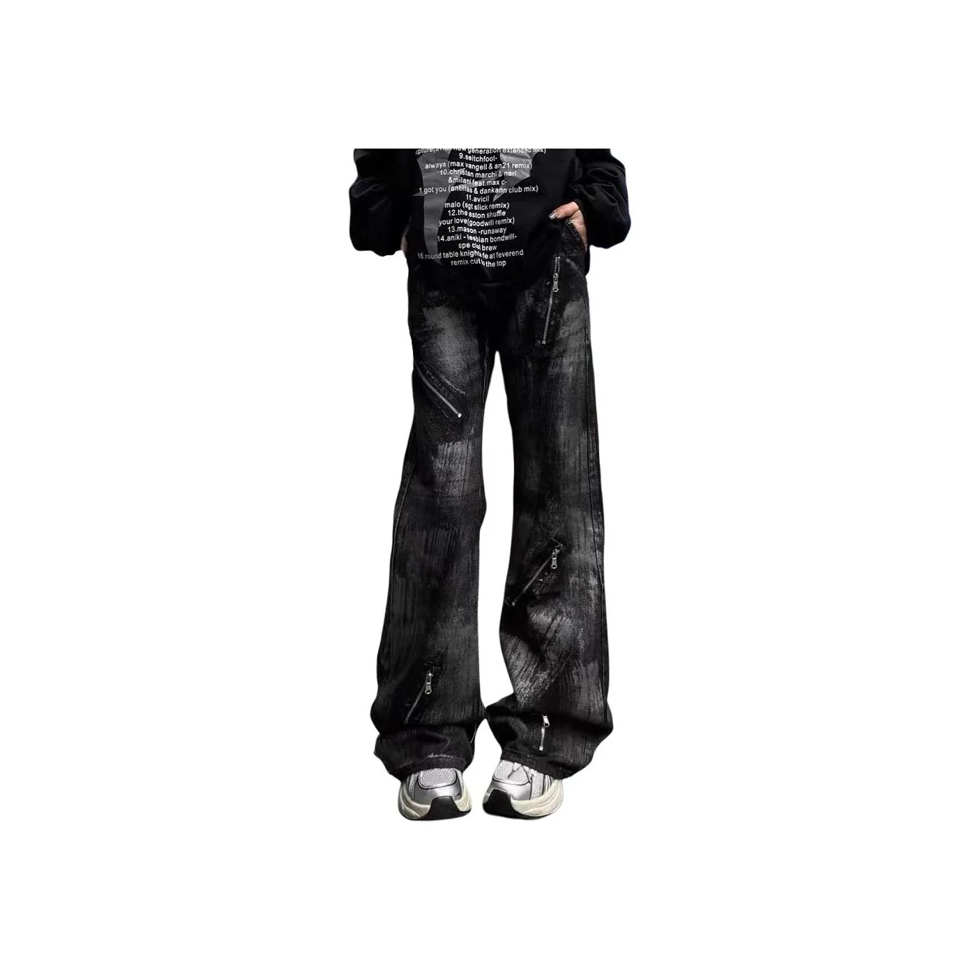 NHZN Черные Женские Джинсы