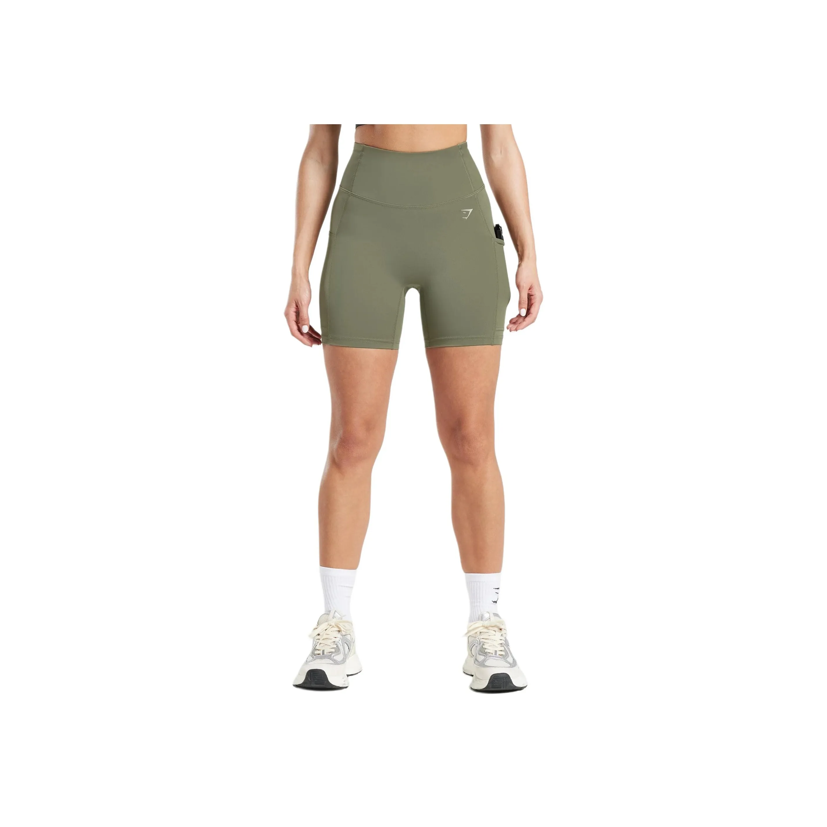 GYMSHARK Yoga Shorts Women's Dark Olive