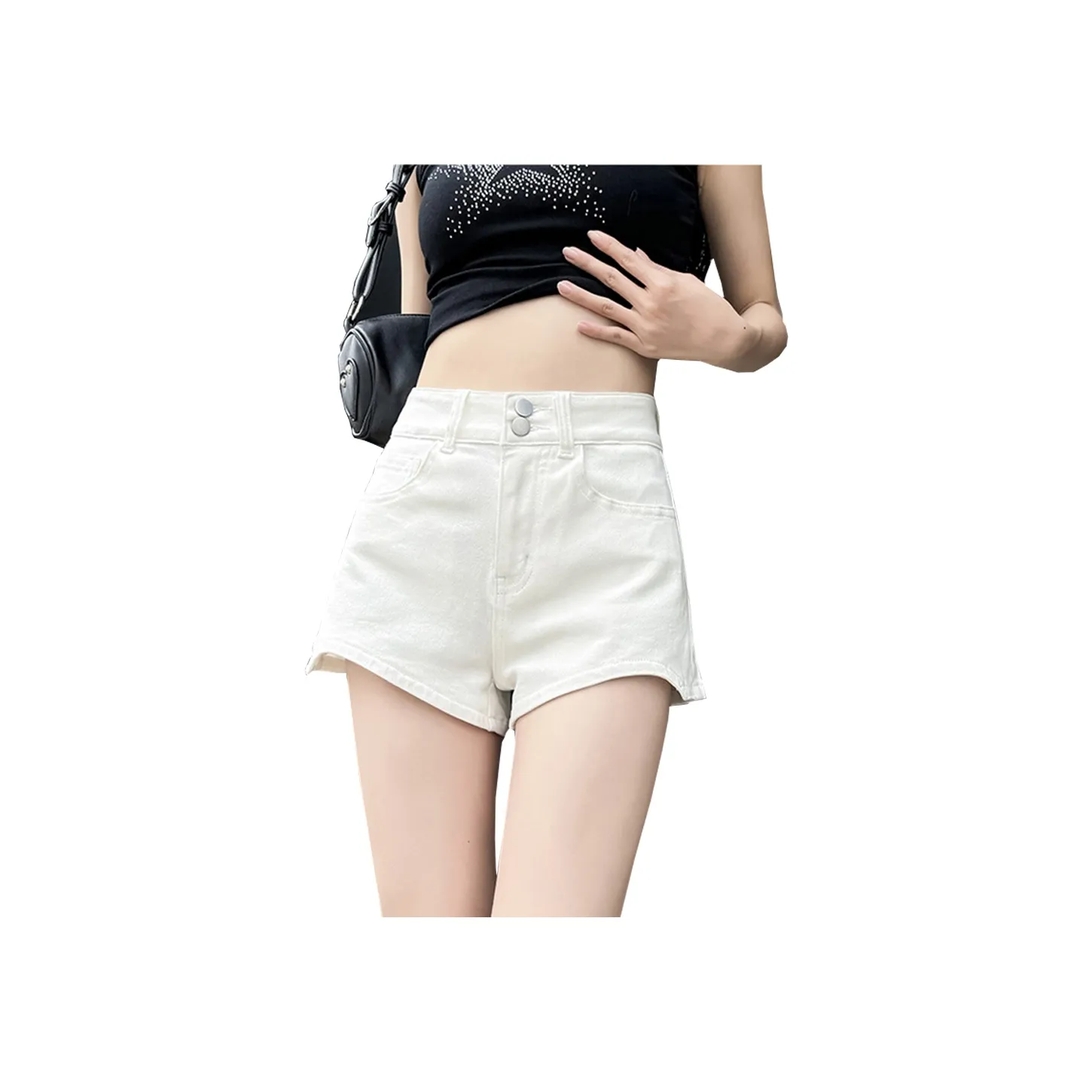 Concubine Zhu Джинсовые шорты Женские Белые