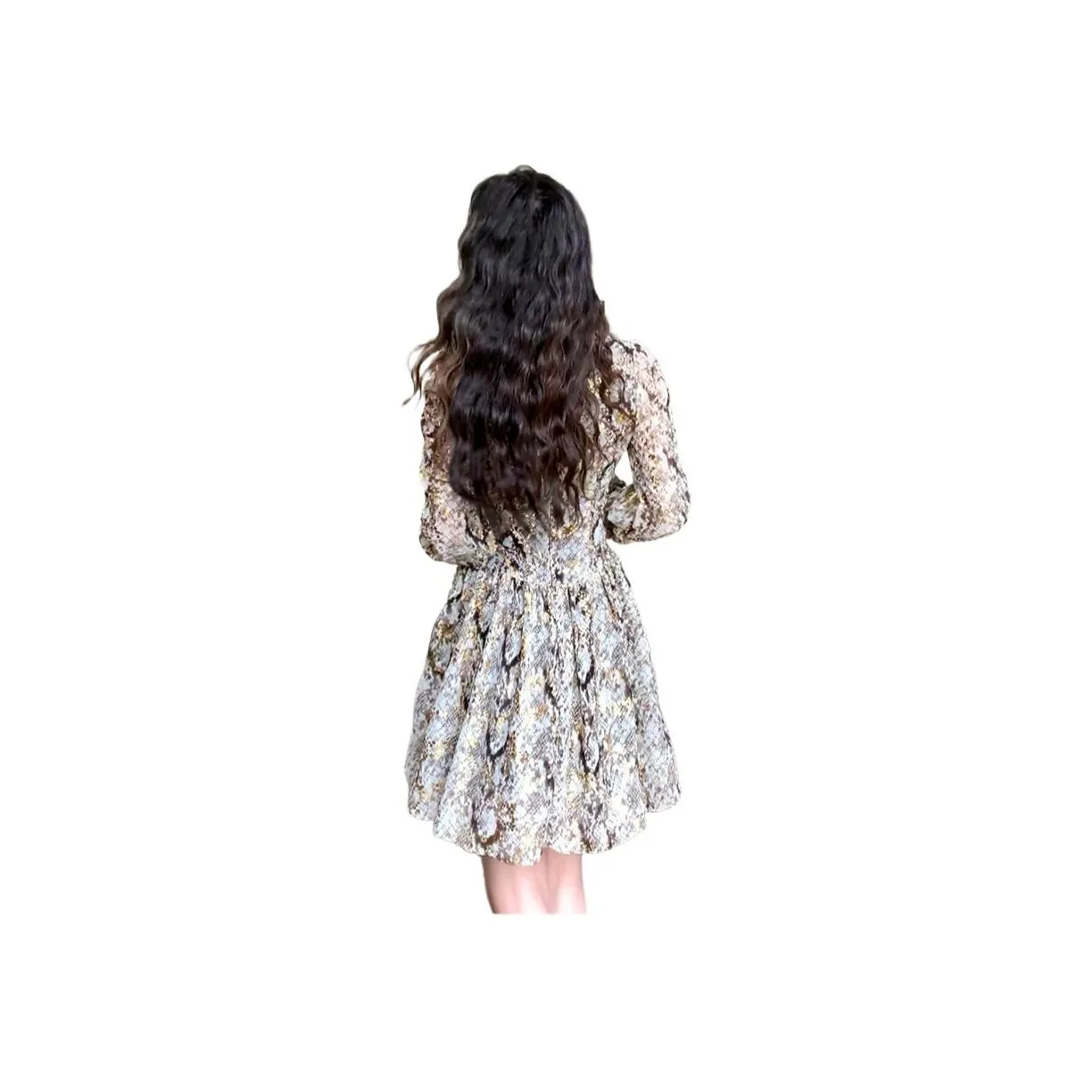 PLANE DRIFT Long Sleeved Dress Women's Multicolor
