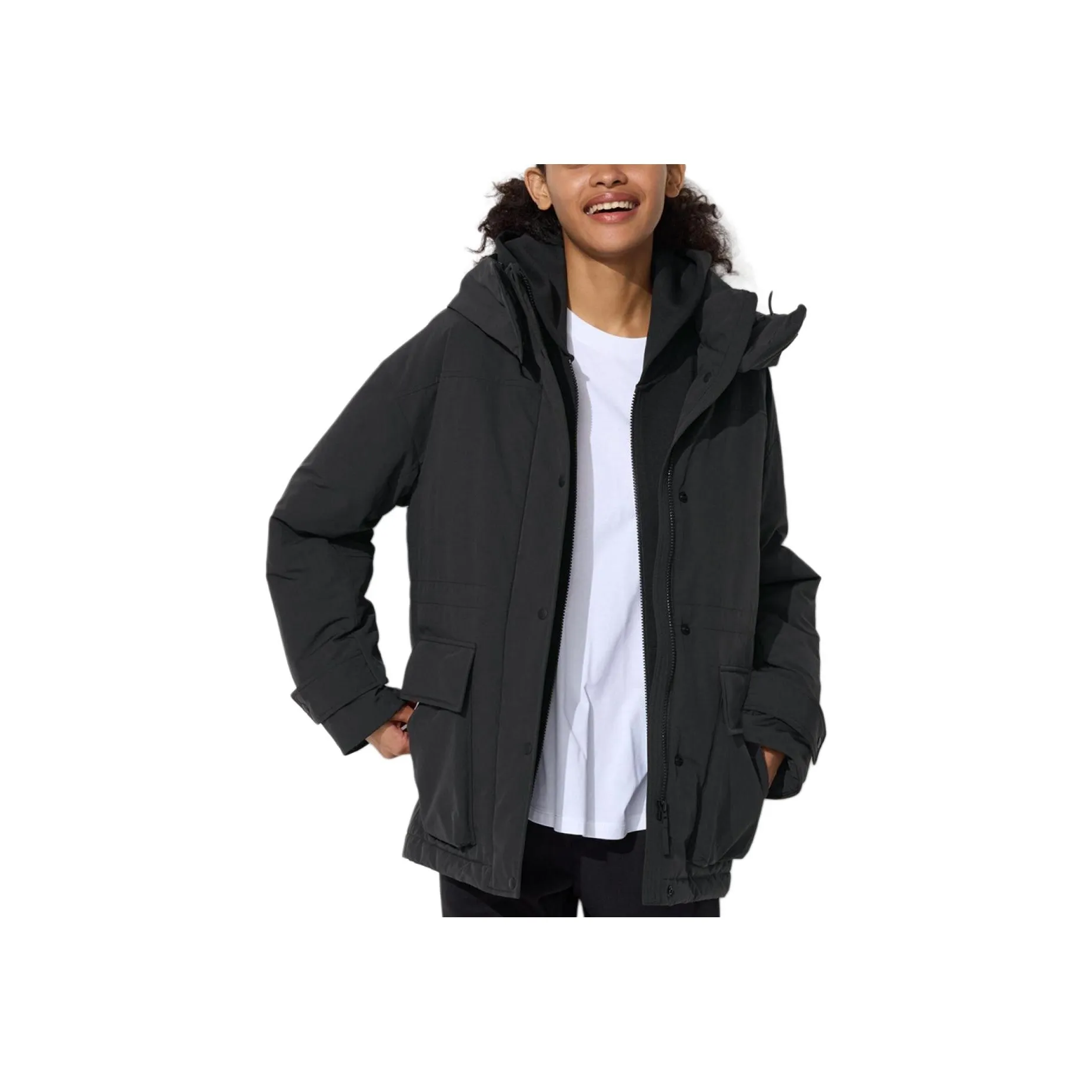 UNIQLO Пуховик Женский Черный