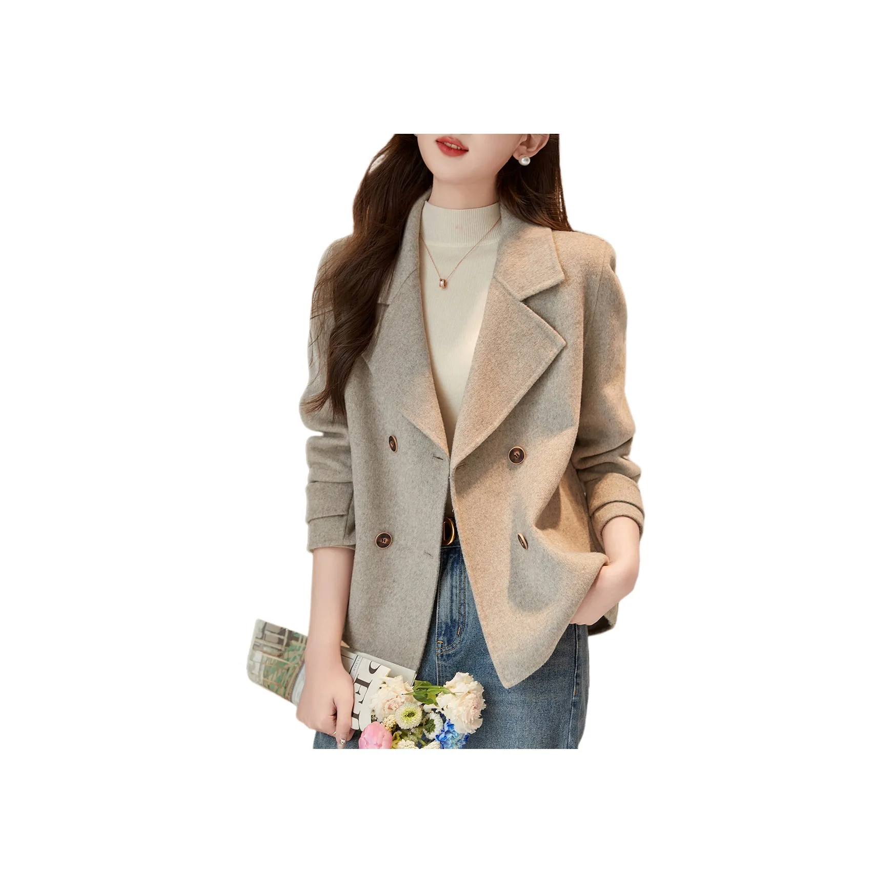【dme】 Coat Women's Mousse Apricot
