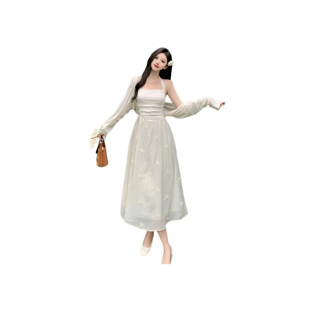 HTHK Белый Женский Комплект с Юбкой