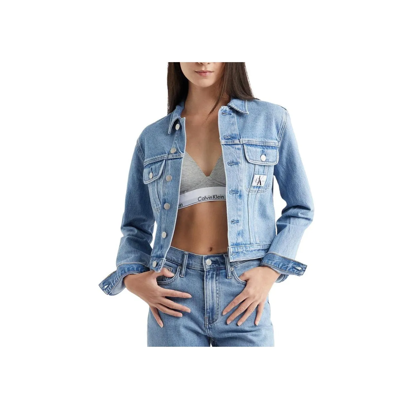 CK/Calvin Klein Denim Jacket Women's Blue