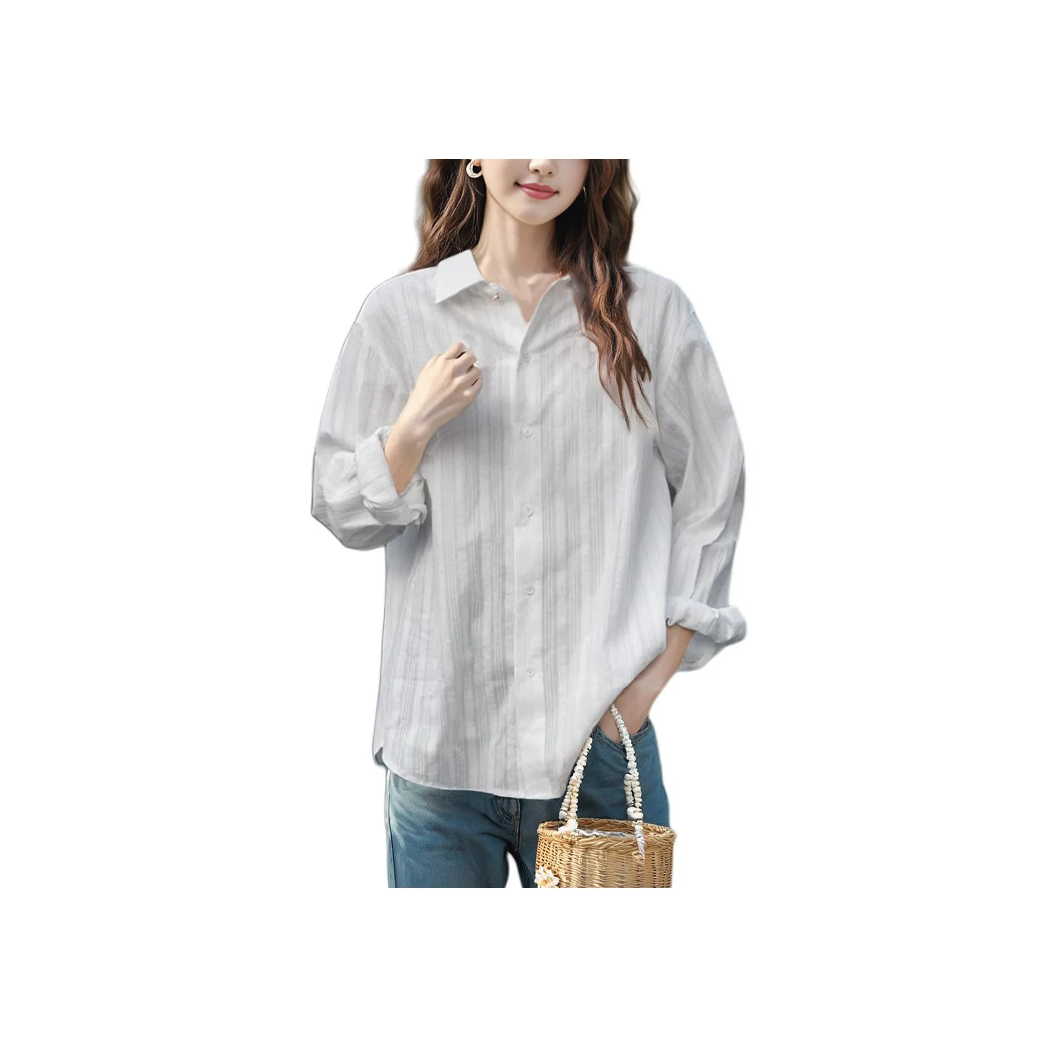Wbwq Белые Женские Рубашки