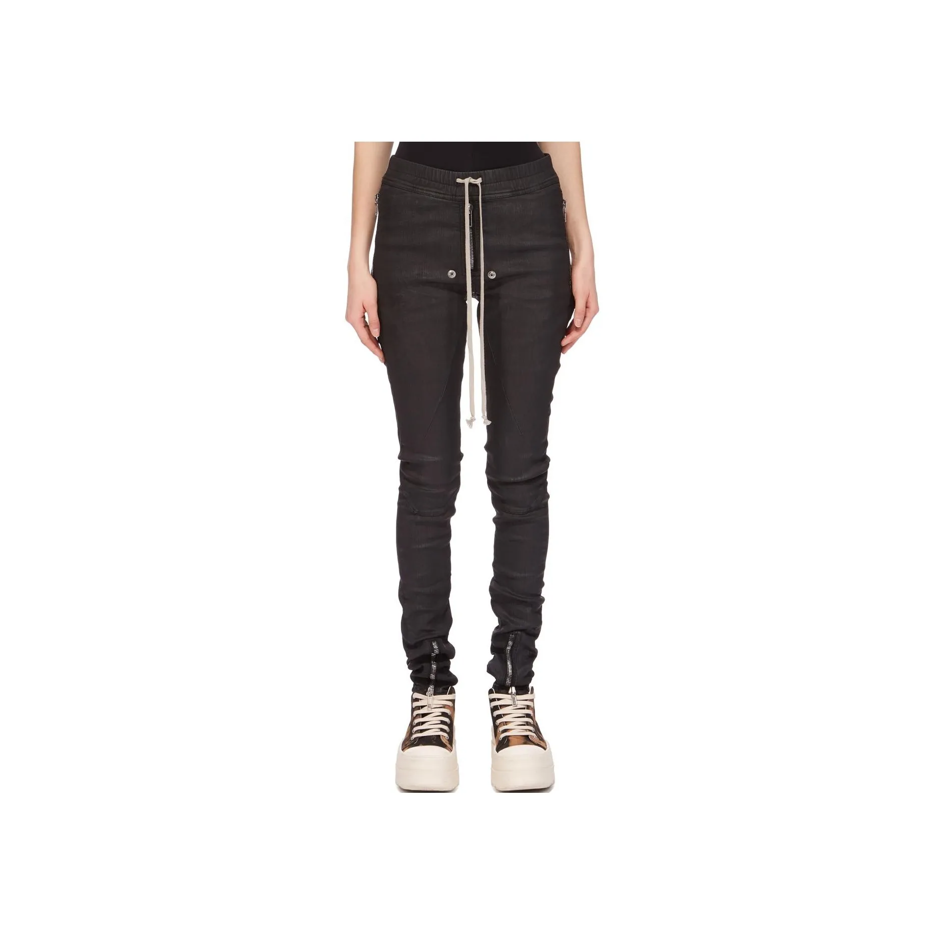 Rick Owens DRKSHDW FW24 Jeans Women's Black Wax Color