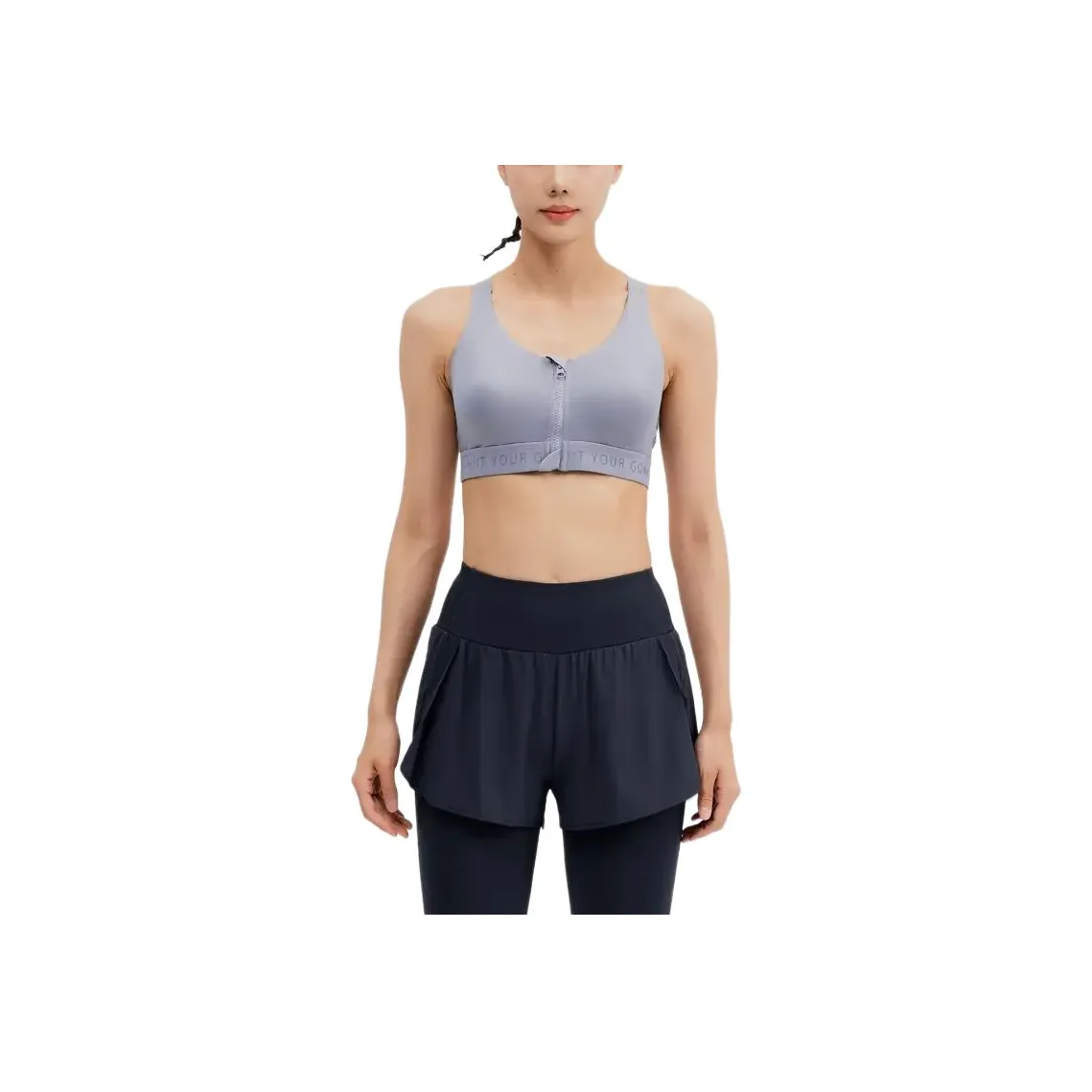 DECATHLON FBRA920 DOMYOS Sports Underwear Women's Gray