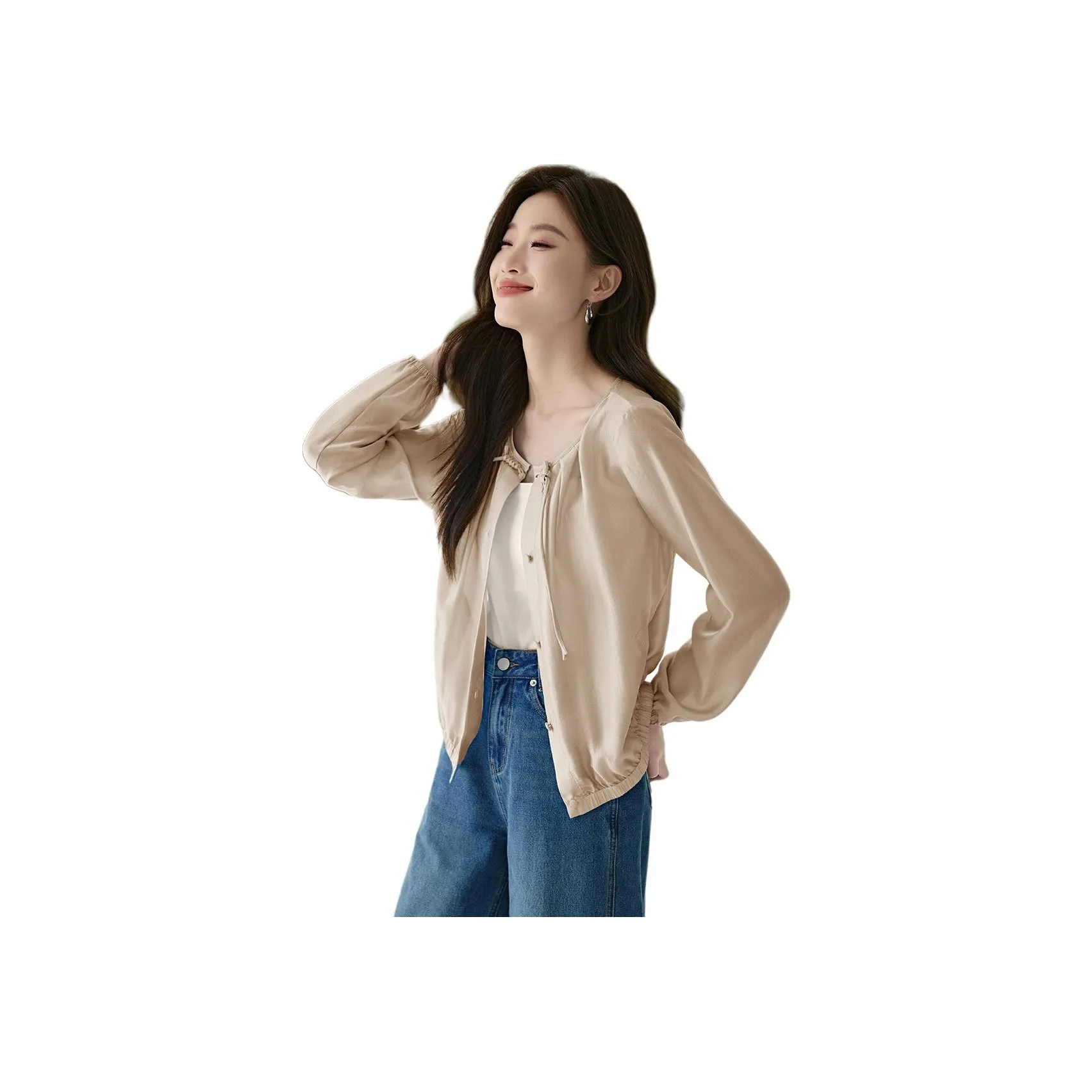 Mo Han Yi Mei Рубашка Женская Шампанское