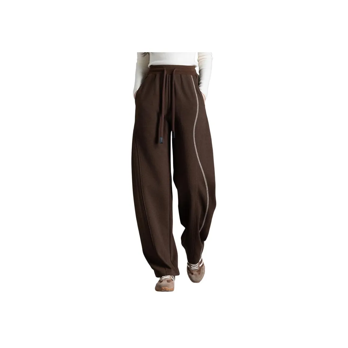 You Cow Me Pants Casual Pants Women's French Latte