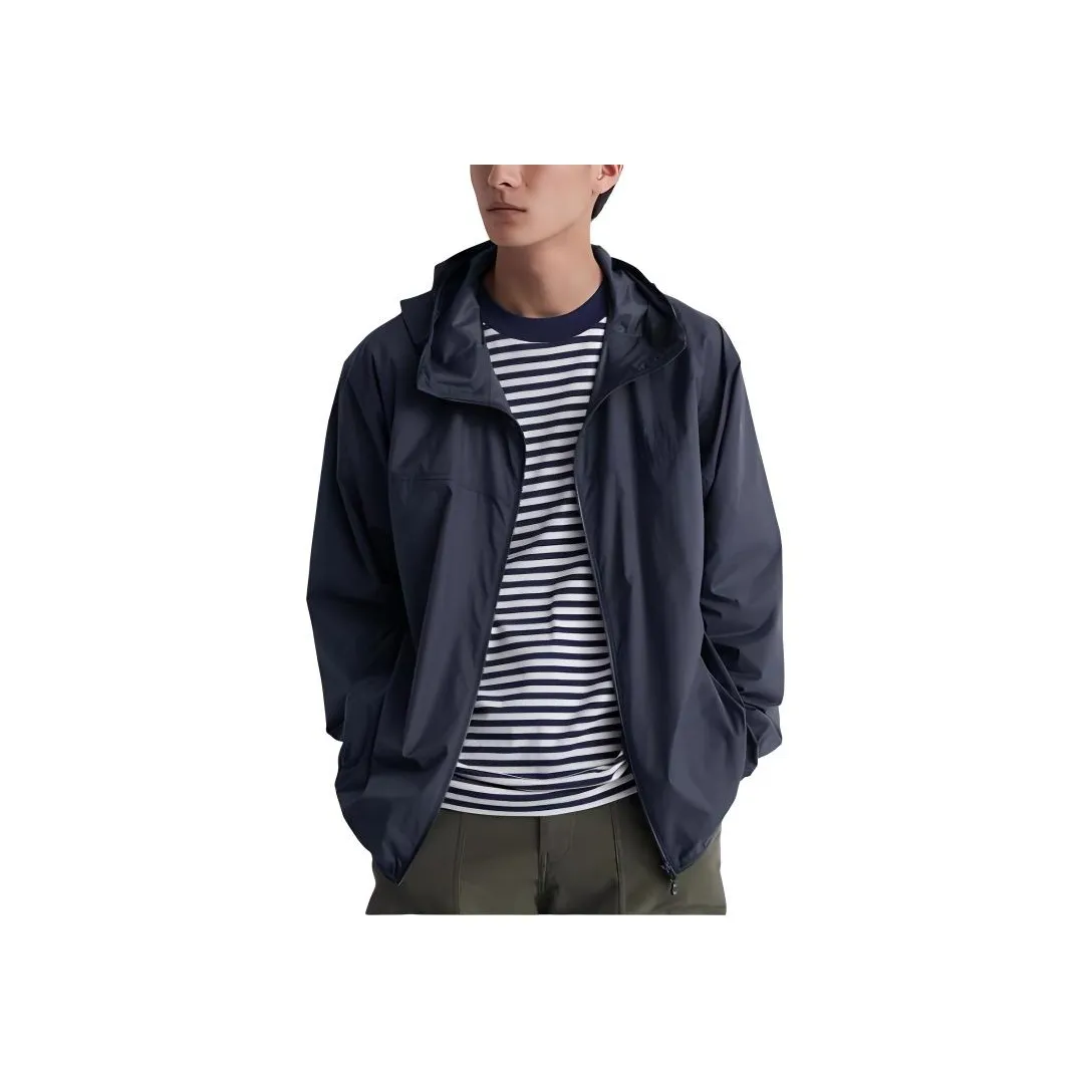 UNIQLO Jackets Coats Unisex Navy Blue