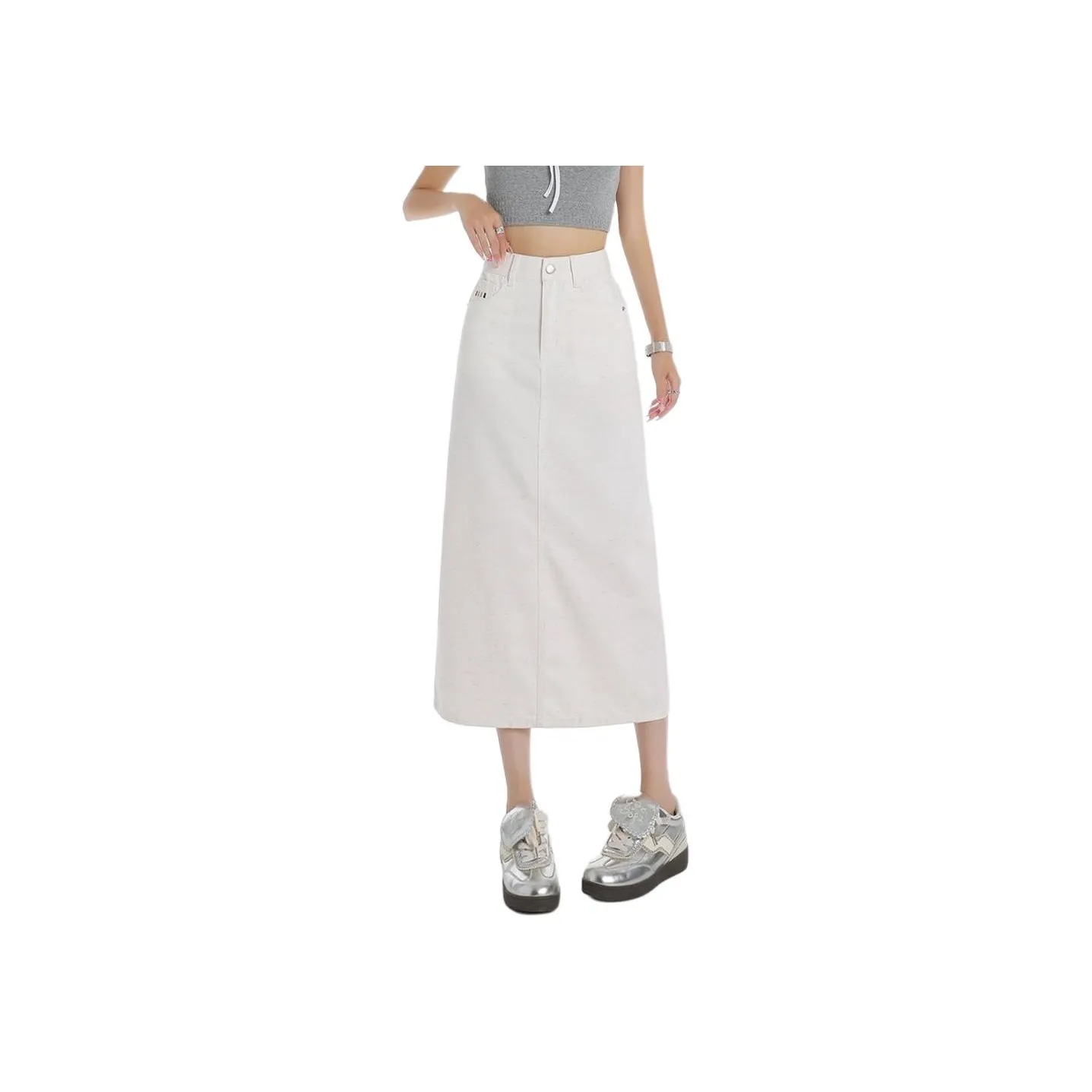 KULAIYA Деним Длинная Юбка Женская