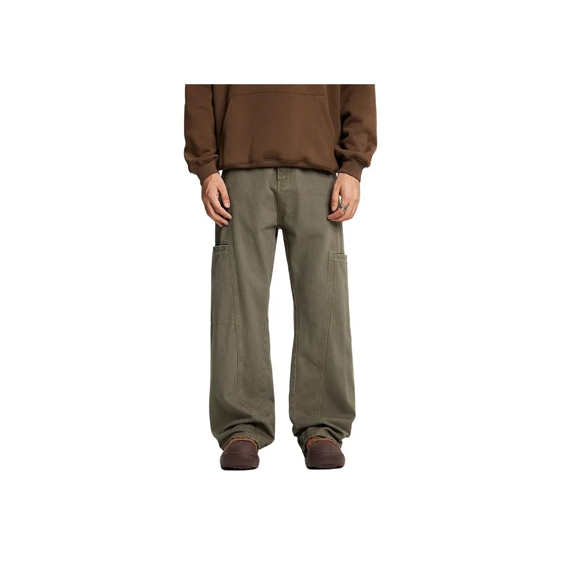 AHAH Коричневый Мужской Джинсы