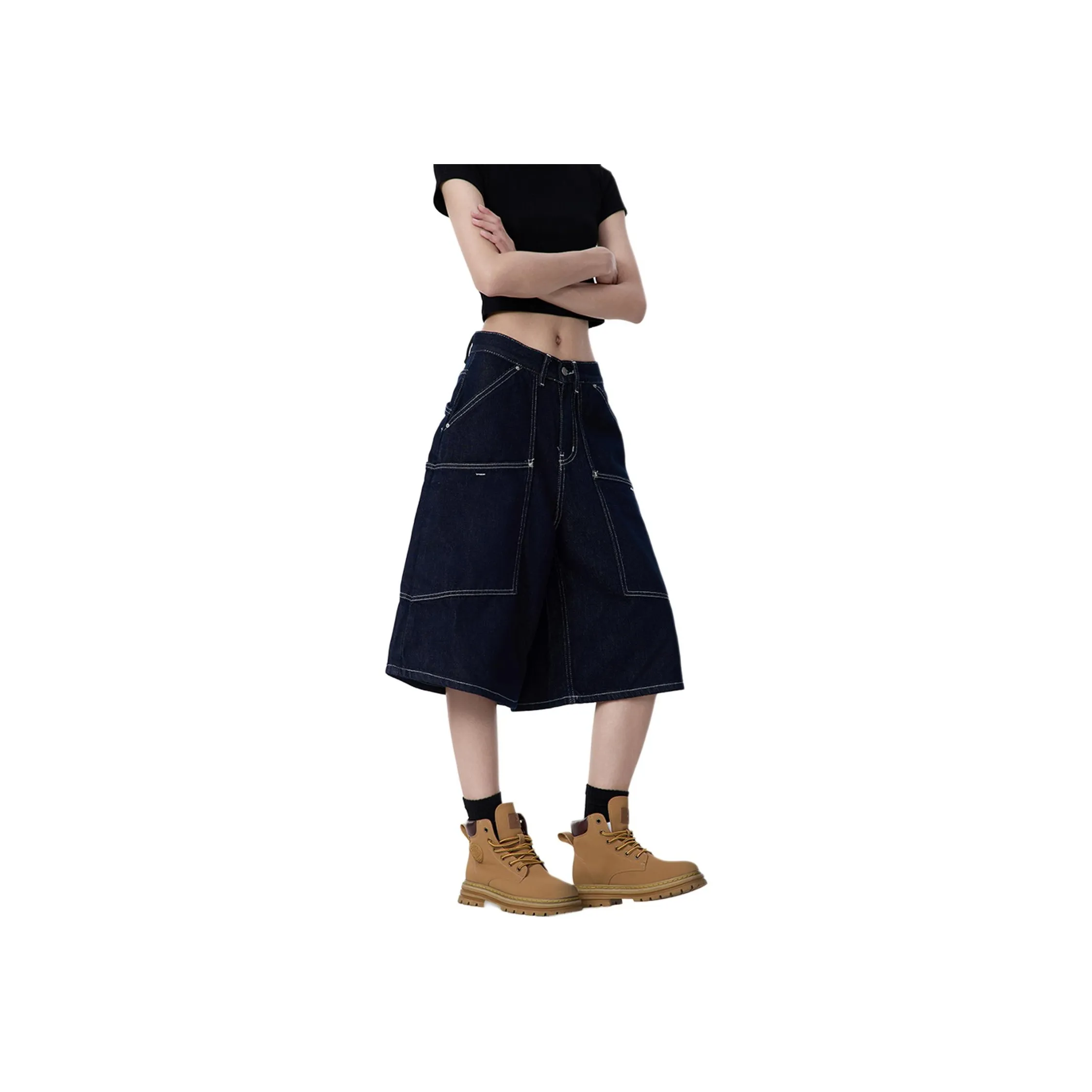 Pirkadat Синие Унисекс Джинсовые Шорты