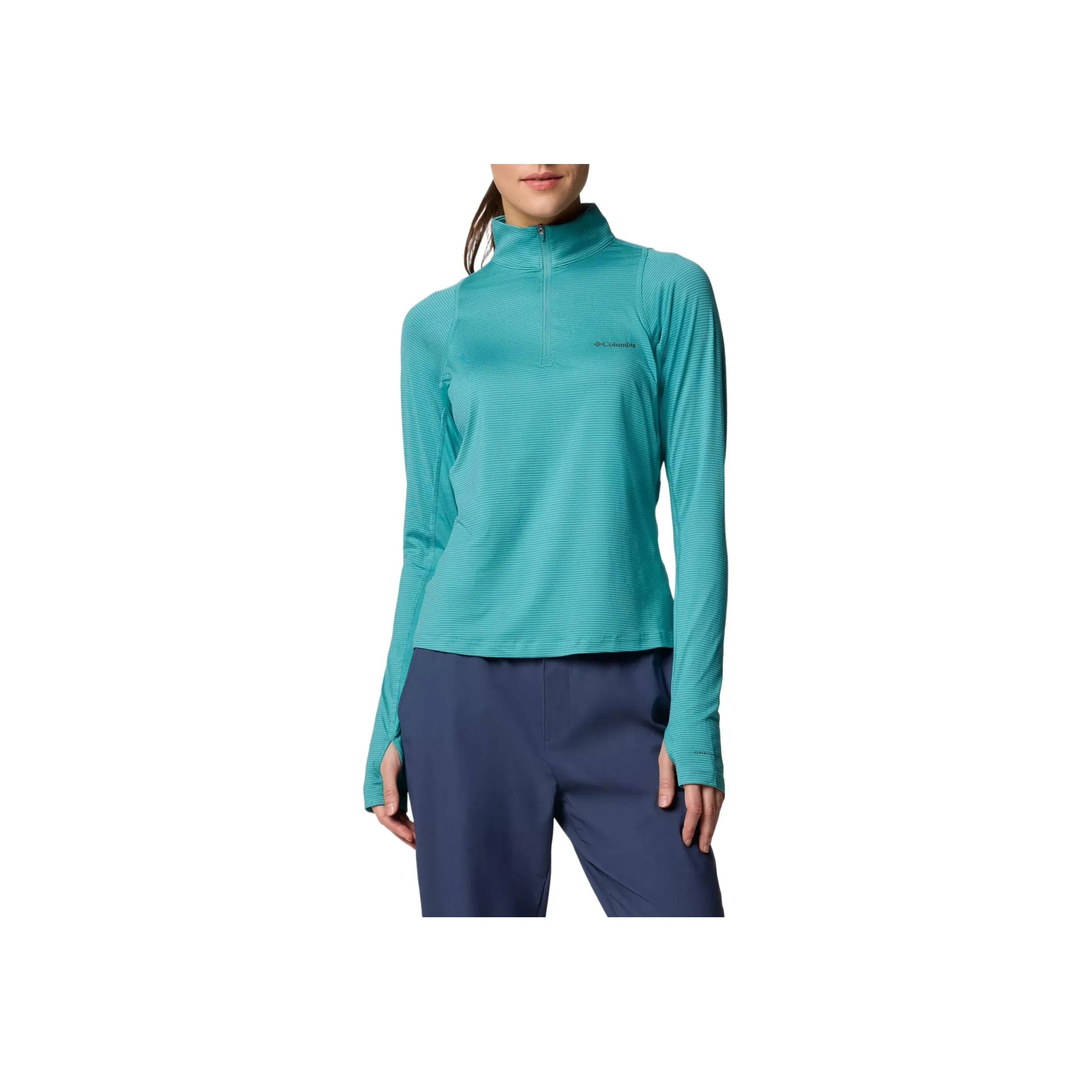 Columbia Weekend Ascent Omni Shade Omni Wick Shirt Women's Blue
